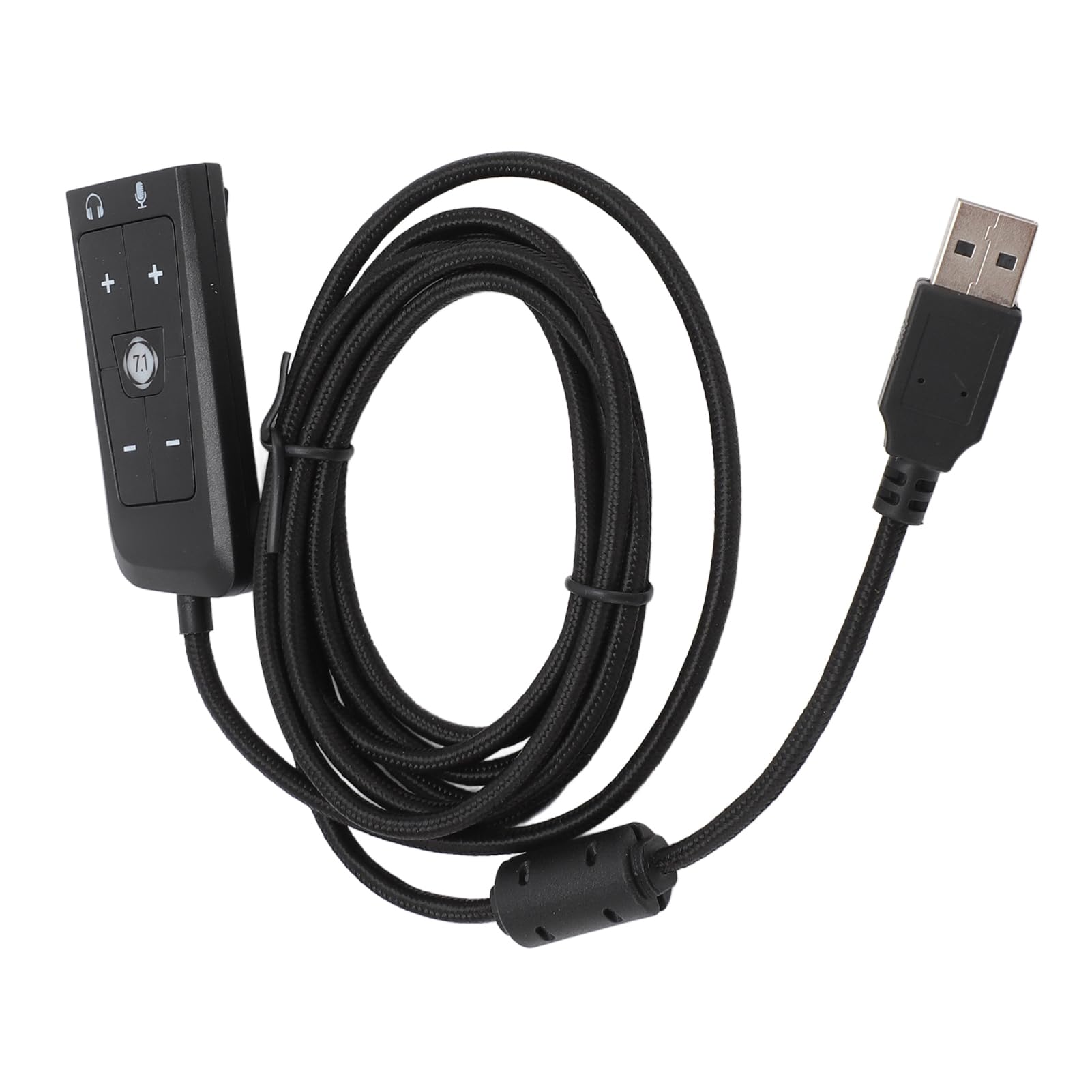 USB Sound Card with 3.5mm Jack Audio Adapter - Virtual 7.1 Surround Sound for HyperX Cloud II, PS5, Xbox Series X/S & Xbox One - Plug & Play for Gaming, Streaming & Conference Calls