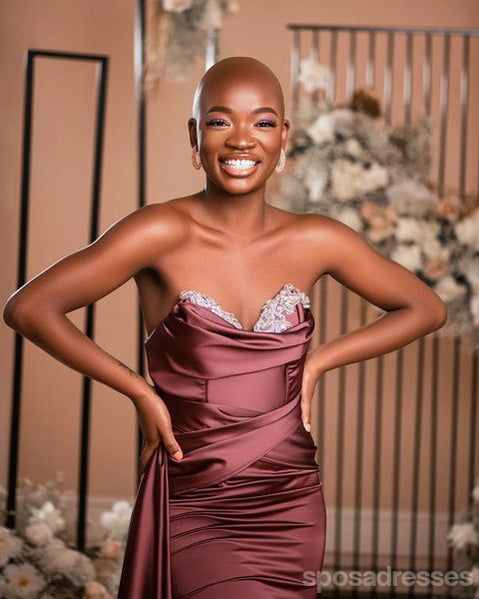 Affordable Dusty Rose Mismatched Mermaid Bridesmaid Dresses - WG1330 | Elegant Formal Gowns for Weddings, Prom & Special Occasions
