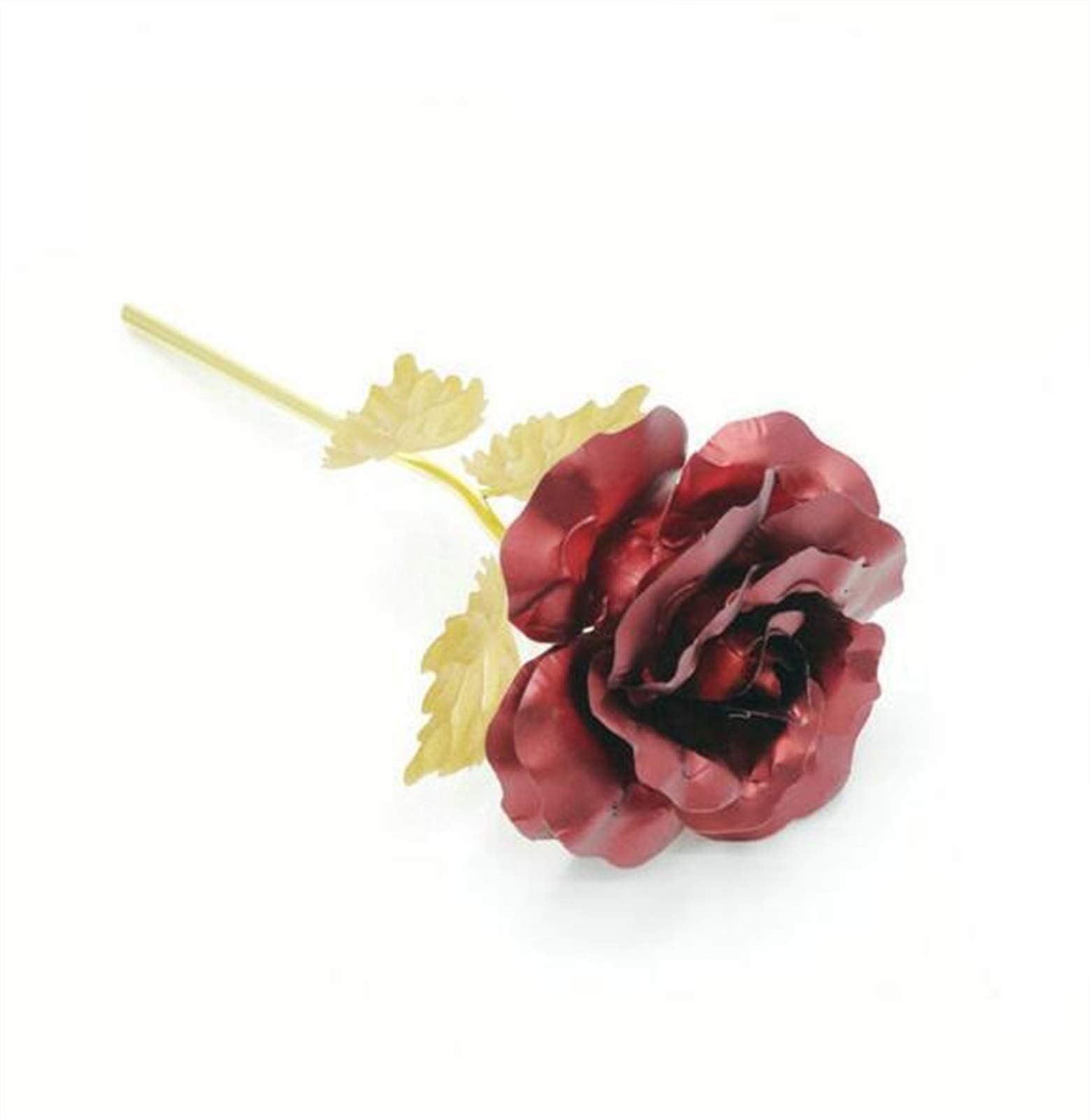 24K Gold Plated Artificial Rose - Eternal Valentine's Day Gift, Wedding Decor, Anniversary Souvenir (Rose Gold) | Perfect for Romantic Proposals, Wedding Centerpieces & Home Decoration