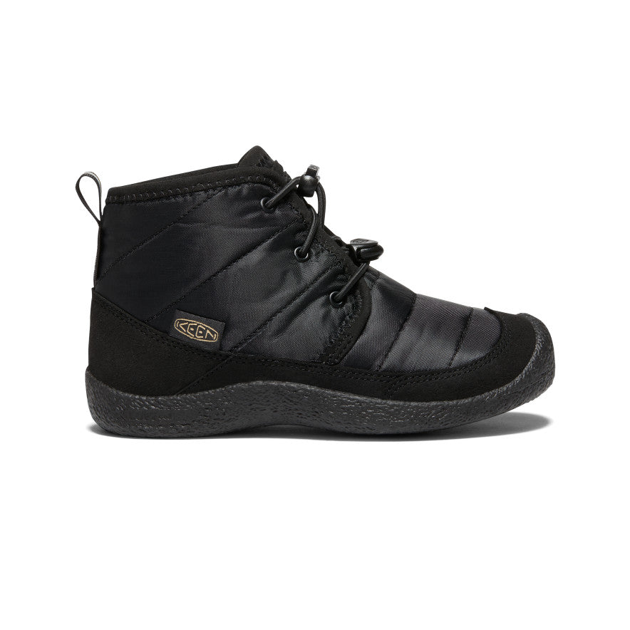 Big Kids' Howser II Waterproof Chukka Boots - Black/Black | Water-Resistant Outdoor Shoes for Boys & Girls | Hiking, School & Everyday Wear