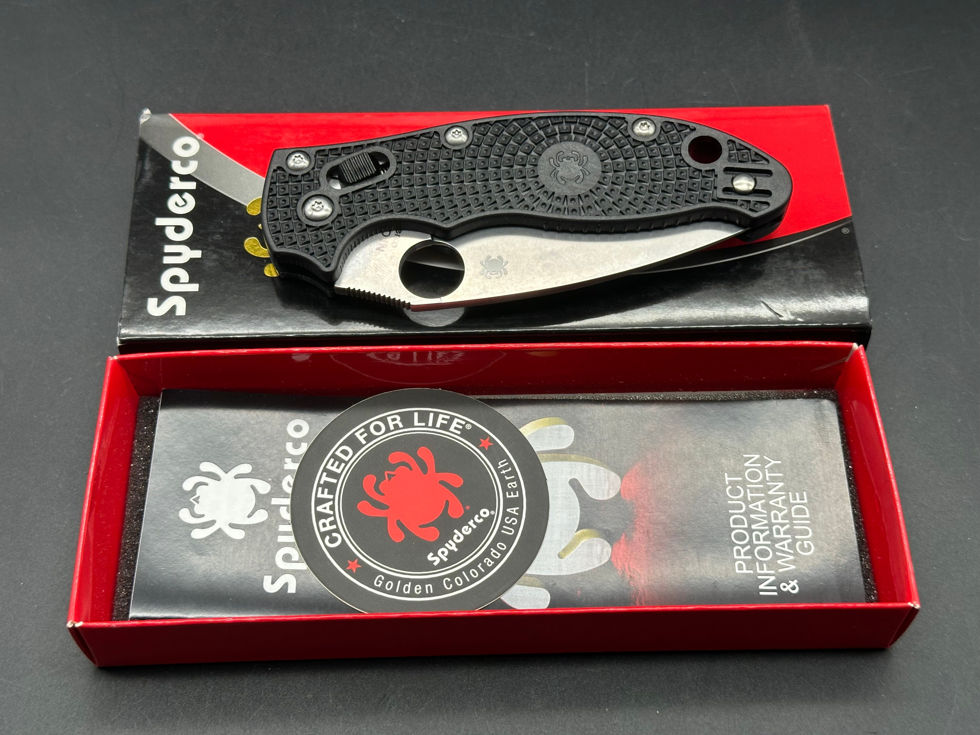 Spyderco Manix 2 Lightweight Folding Knife - 3.37