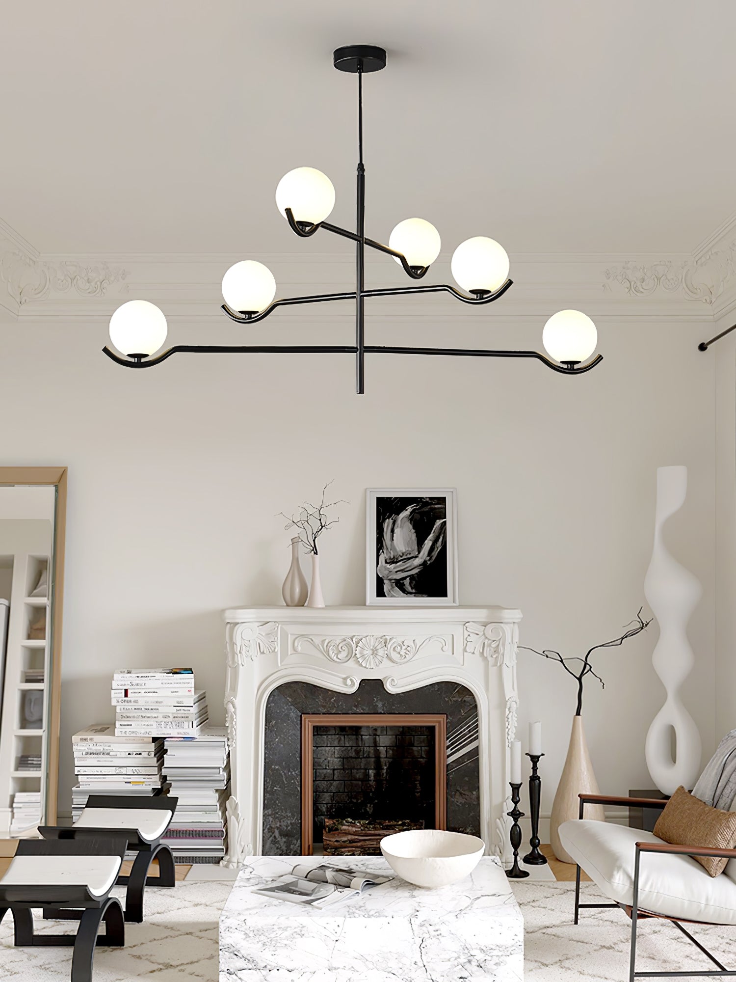 Elegant Doris Crystal Chandelier - Modern Ceiling Light Fixture for Dining Room, Living Room & Bedroom | Perfect for Home Decor & Wedding Events