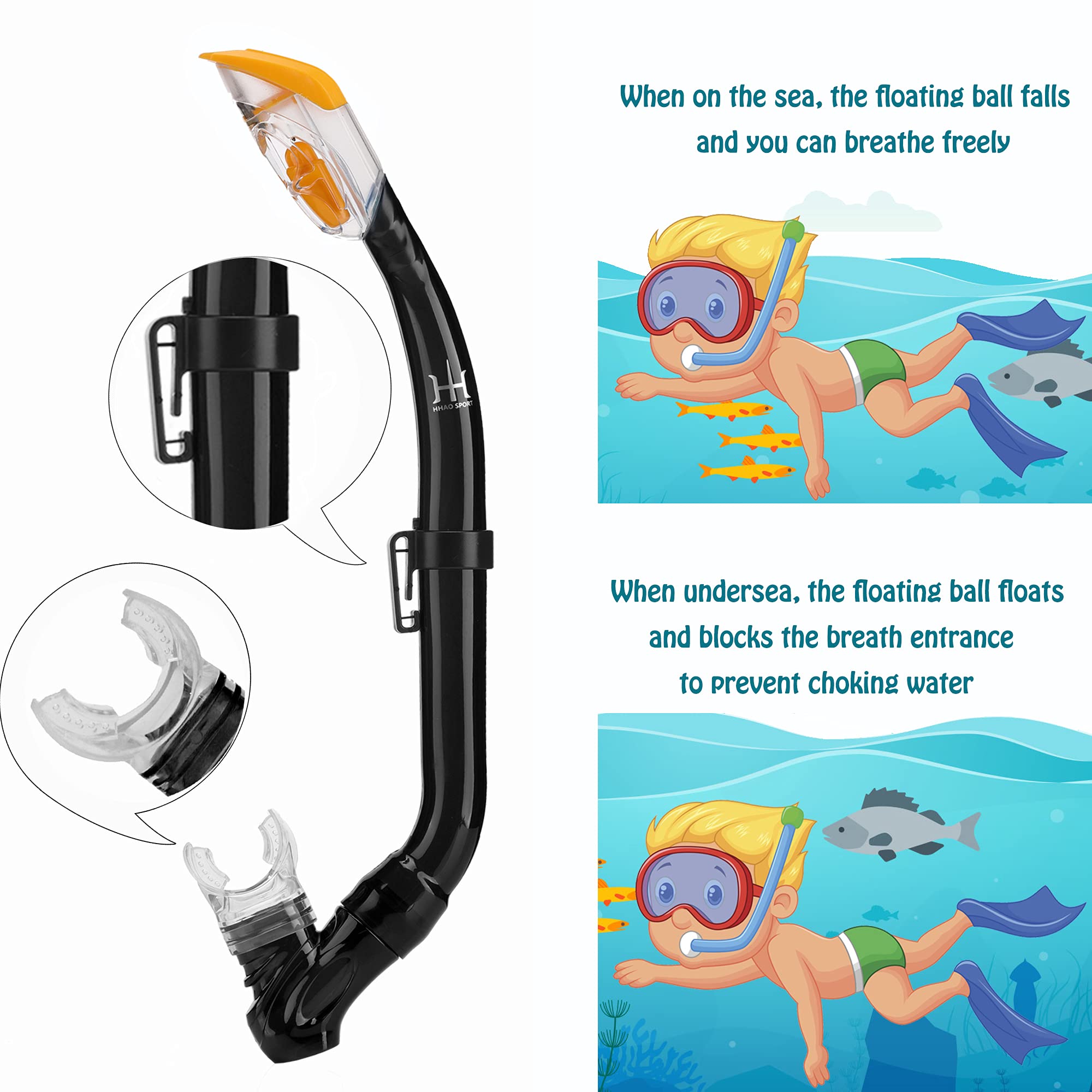 **Kids Snorkel Set - Adjustable Diving Mask, Snorkel & Swim Fins with Anti-Fog & Anti-Leak Design - Complete Snorkeling Gear for Children - Perfect for Pool, Beach & Ocean Adventures**