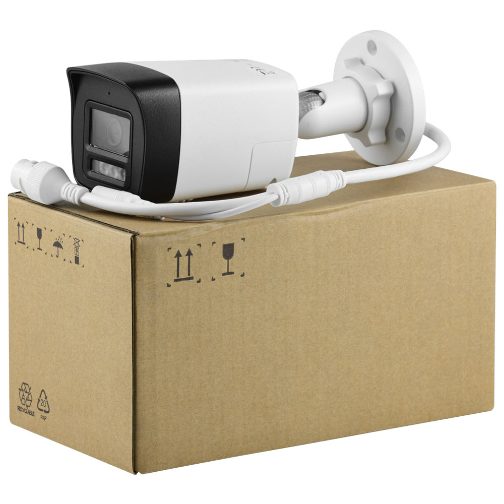 8MP/4K Smart Hybrid Light Bullet Security Camera - B083 L/S Model with PoE, Micro SD Slot & 2-Way Audio (HIK OEM) - Ideal for Home Surveillance, Business Security & Outdoor Monitoring