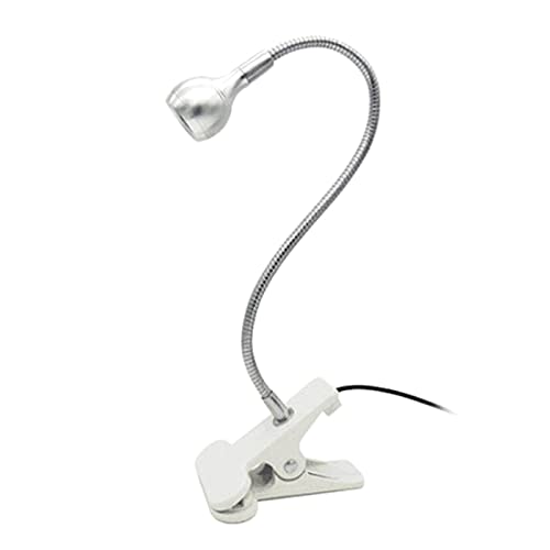 Wowobjects® 3W 395NM UV Nail Glue Curing Lamp - Portable LED Desk Light with Flexible Goose Neck, Clamp & Switch - Perfect for Home & Salon Nail Art, Gel Polish & Acrylic Nail Glue Drying