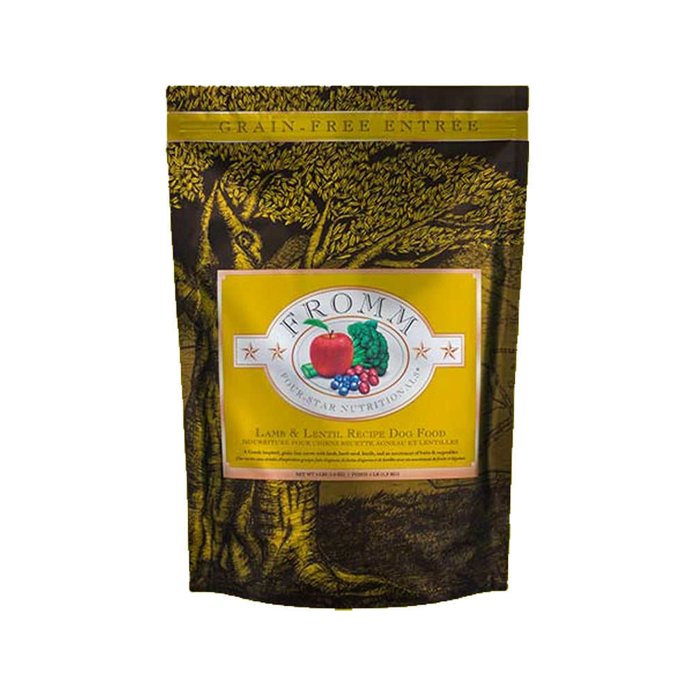 Premium Grain-Free Dry Dog Food with Lamb & Lentil - High Protein, Natural Ingredients for Healthy Digestion & Shiny Coat - Ideal for Adult Dogs with Sensitive Stomachs