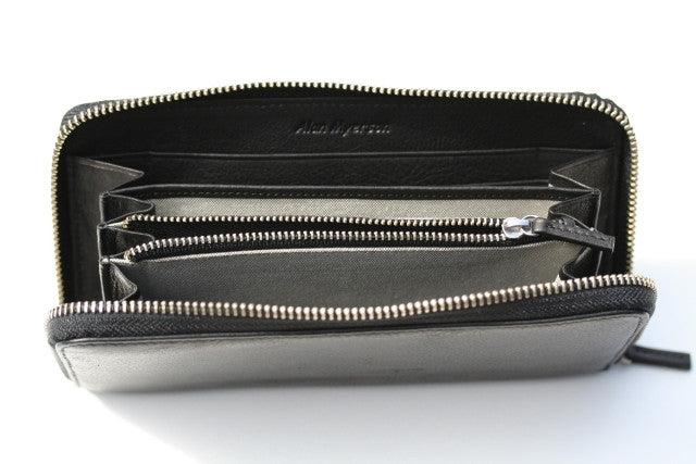 Premium Long Zip Around Wallet for Men & Women - RFID Blocking, Multiple Card Slots - Stylish & Secure Black Leather Wallet for Travel, Business & Everyday Use