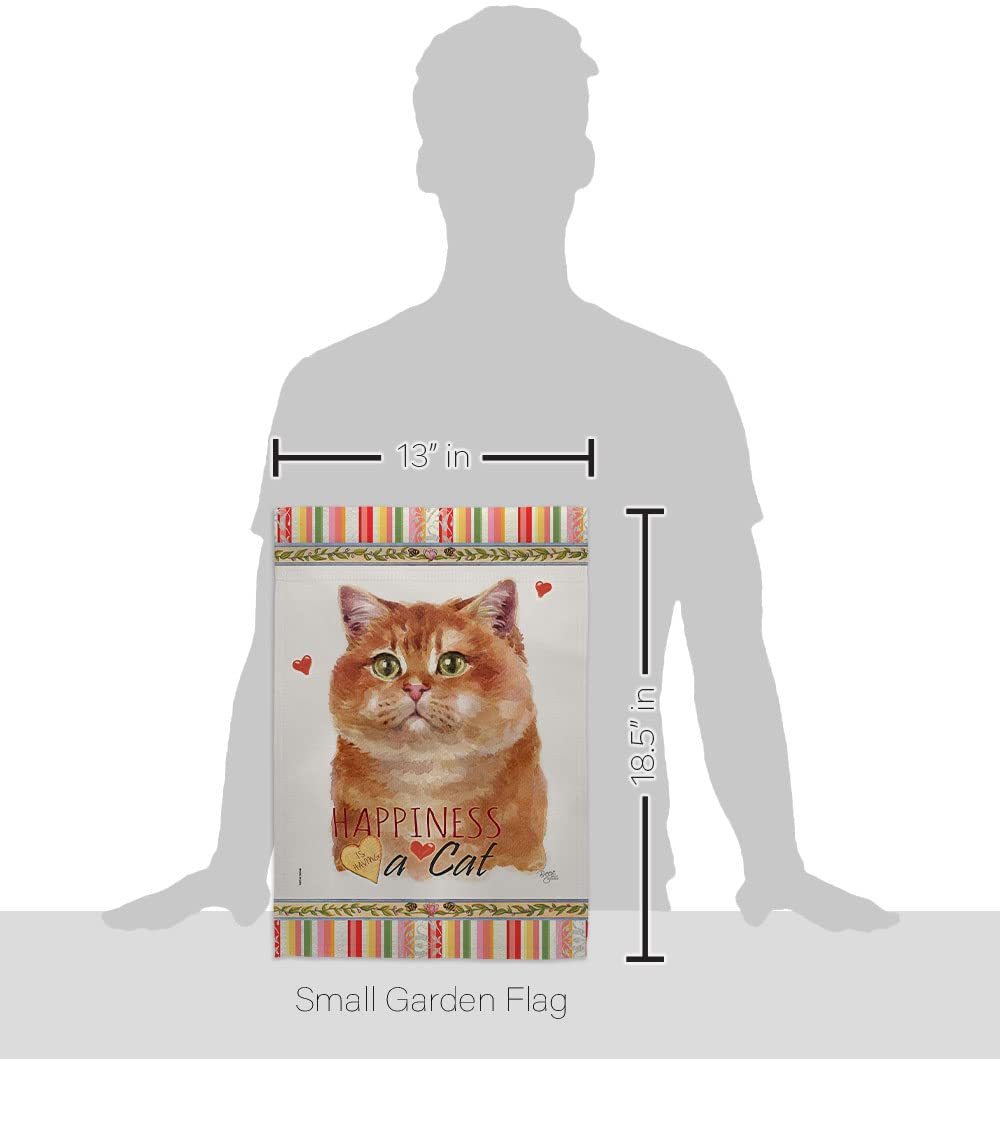 Scottish Cat Garden Flag Set - Double-Sided Pet Decor for Yard & Home