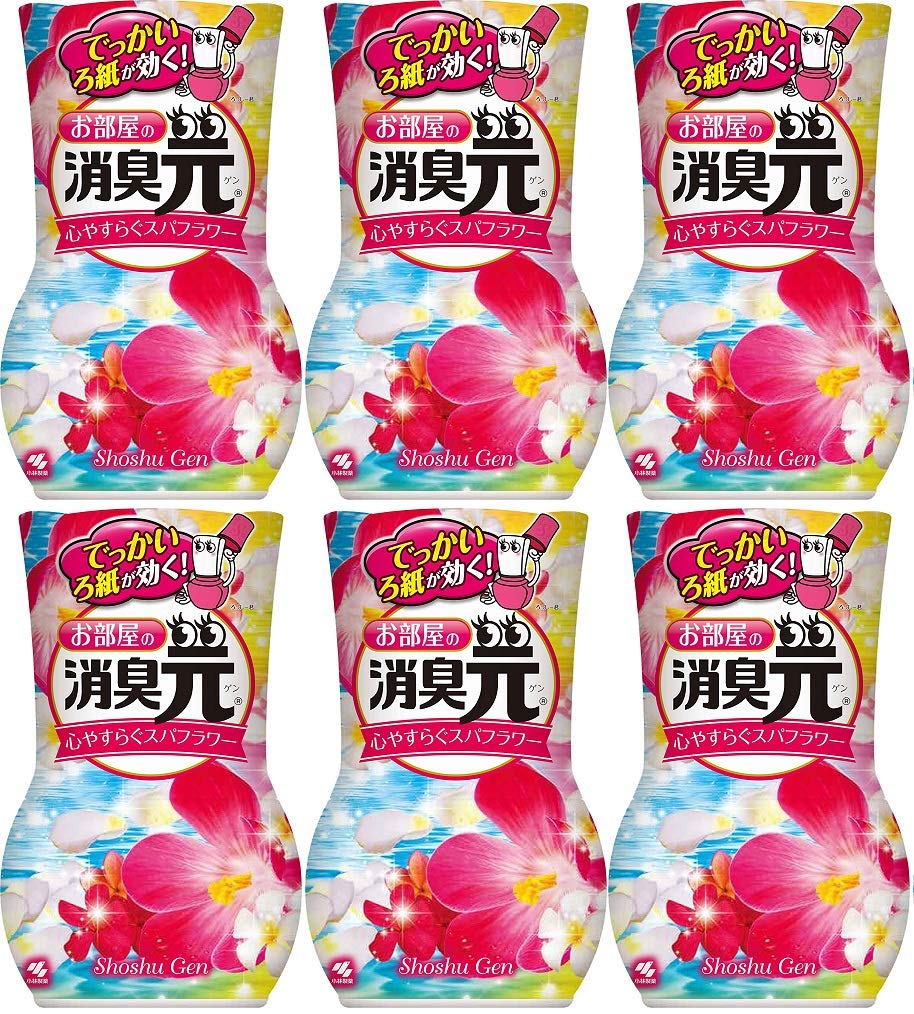 Bulk Purchase - 6 Pack Room Deodorizer & Air Freshener (400ml Each) | Floral Scent for Home, Office, Spa Relaxation | Eliminates Odors in Bedrooms, Bathrooms & Living Spaces