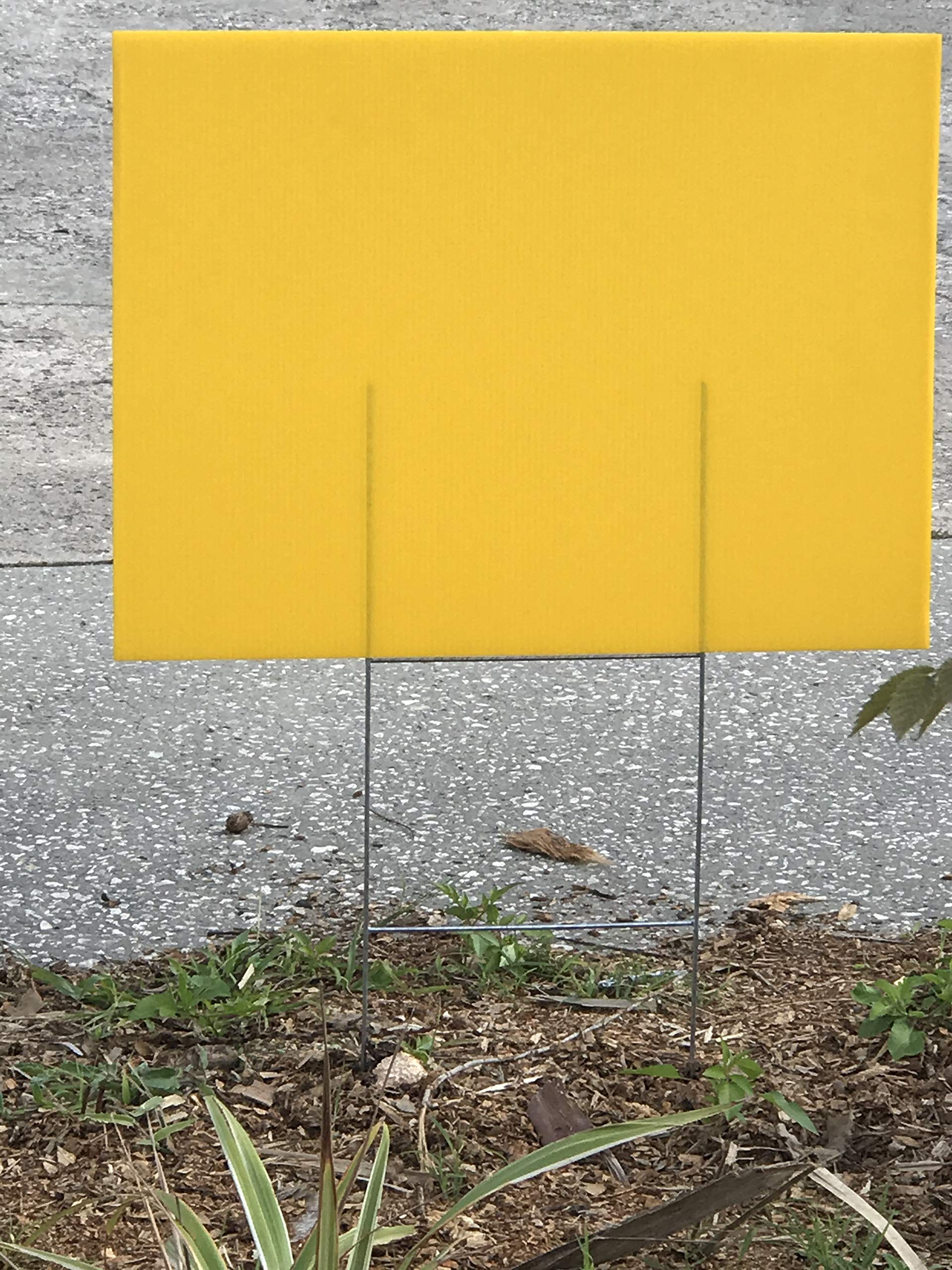 30 Pack Yellow Corrugated Plastic Yard Signs 18x24 Inch with Metal Stakes & Permanent Markers - Perfect for Advertising Events, Sales, and Political Campaigns - Same Day Shipping