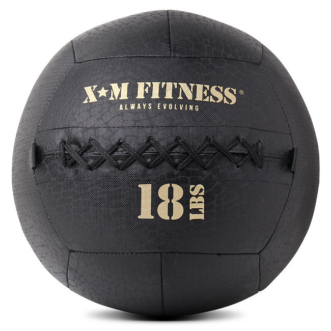 XM FITNESS 18lbs Wall Ball for CrossFit Training - Medicine Ball for Strength & Conditioning Workouts - Perfect for Gym, Home Fitness & Functional Training