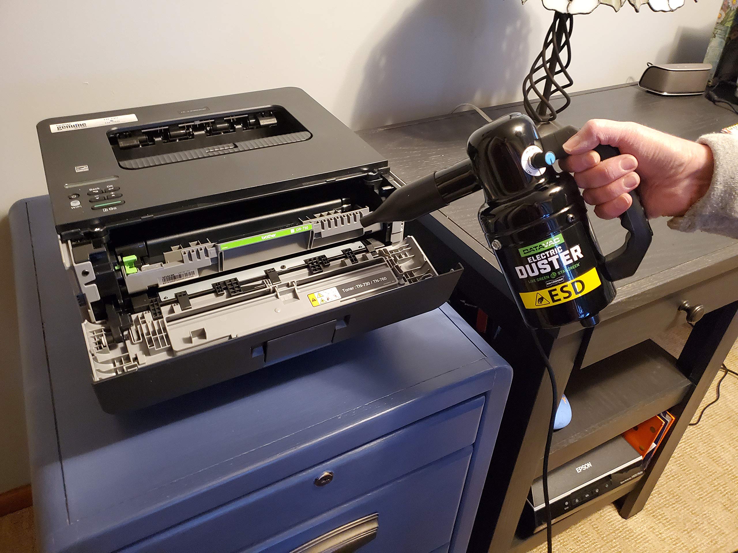 METROVAC ED-500-ESDV Variable Speed Electronics & Computer Blower Cleaner - Multi-Use Air Duster for PC, Keyboard, Camera Lens & Home Cleaning