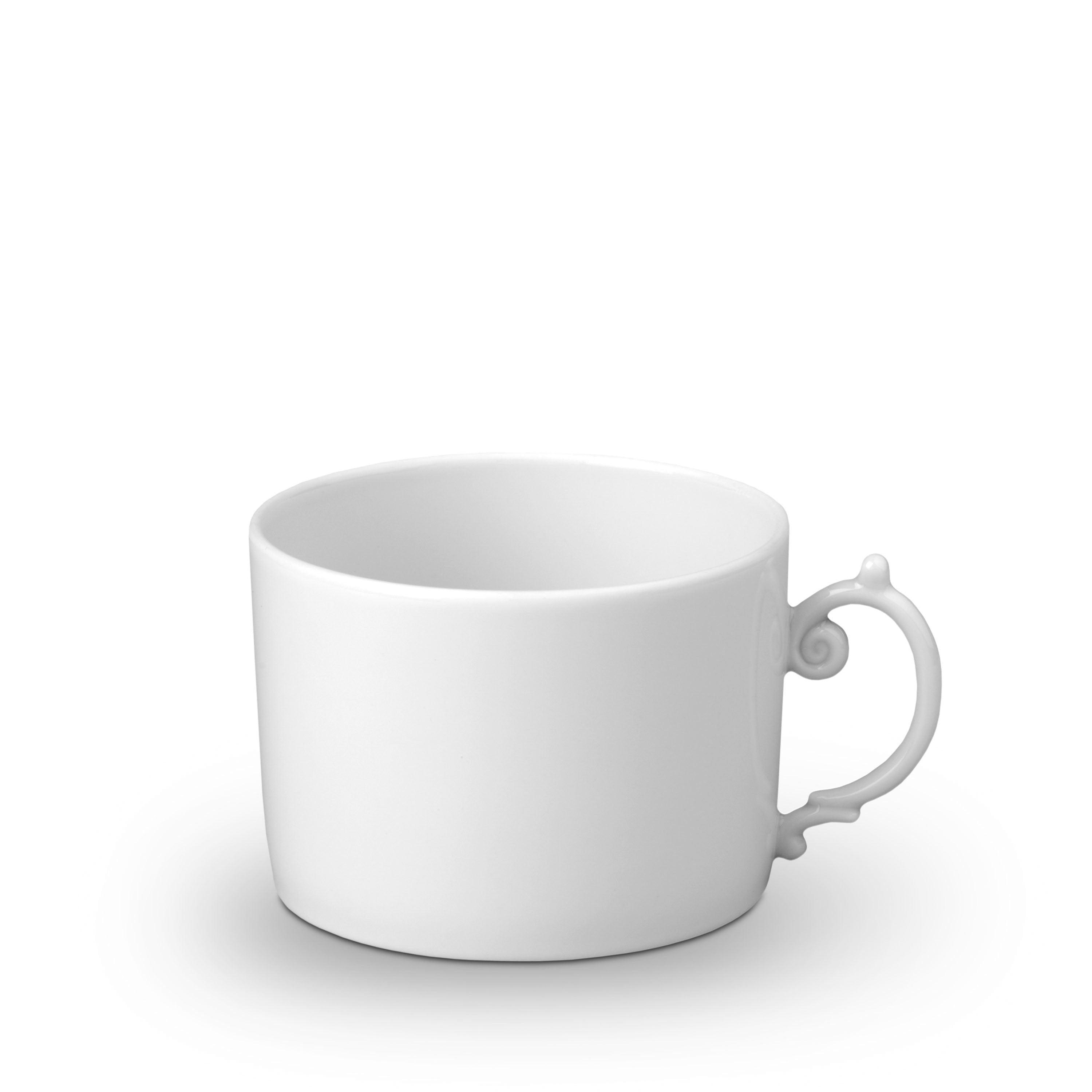 Premium Aegean White Ceramic Tea Cup - Elegant & Durable for Home, Office, or Gift Use