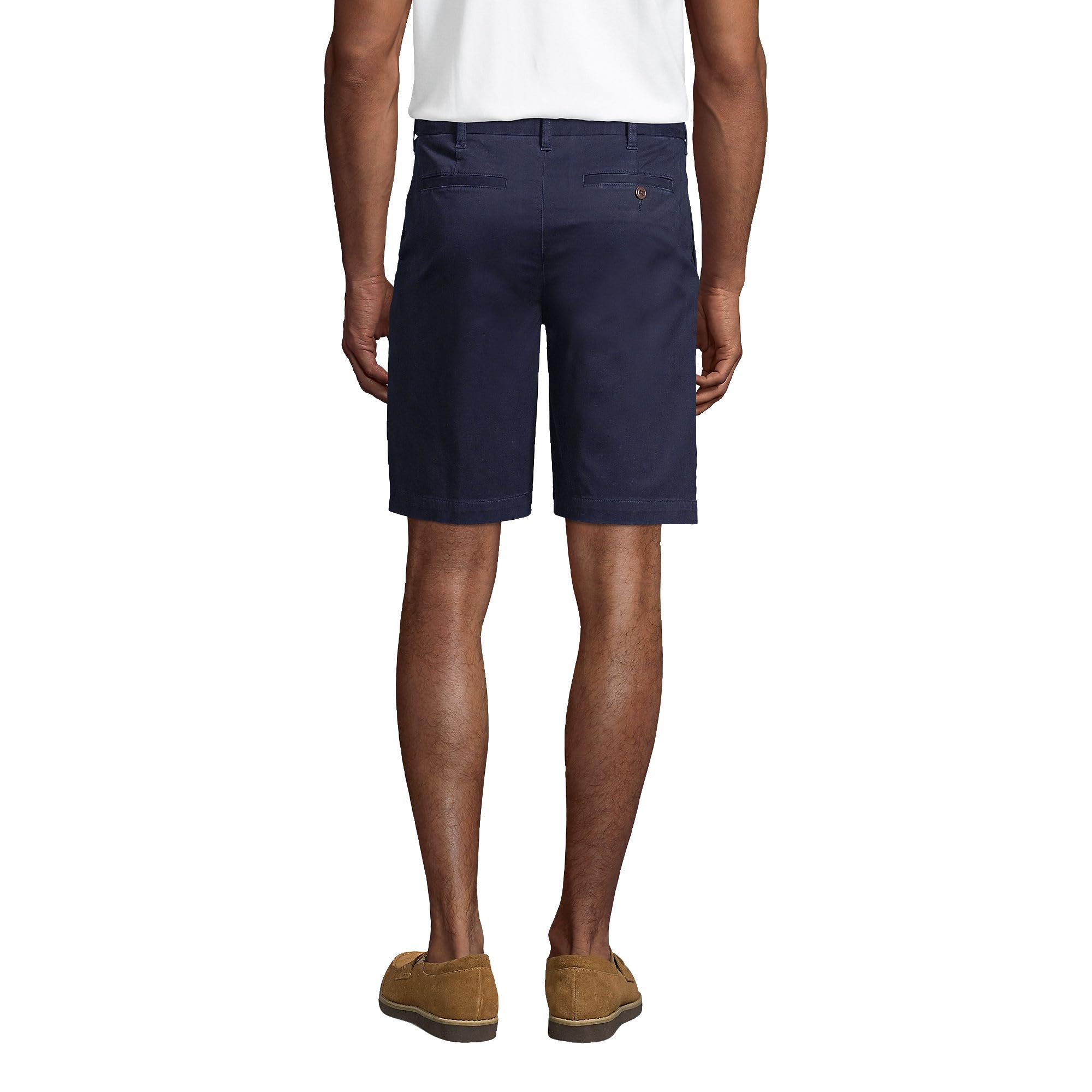 Lands' End Men's Big 9 Inch Comfort Waist Chino Shorts - Relaxed Fit Stretch Casual Shorts for Men | Perfect for Summer, Travel & Outdoor Activities