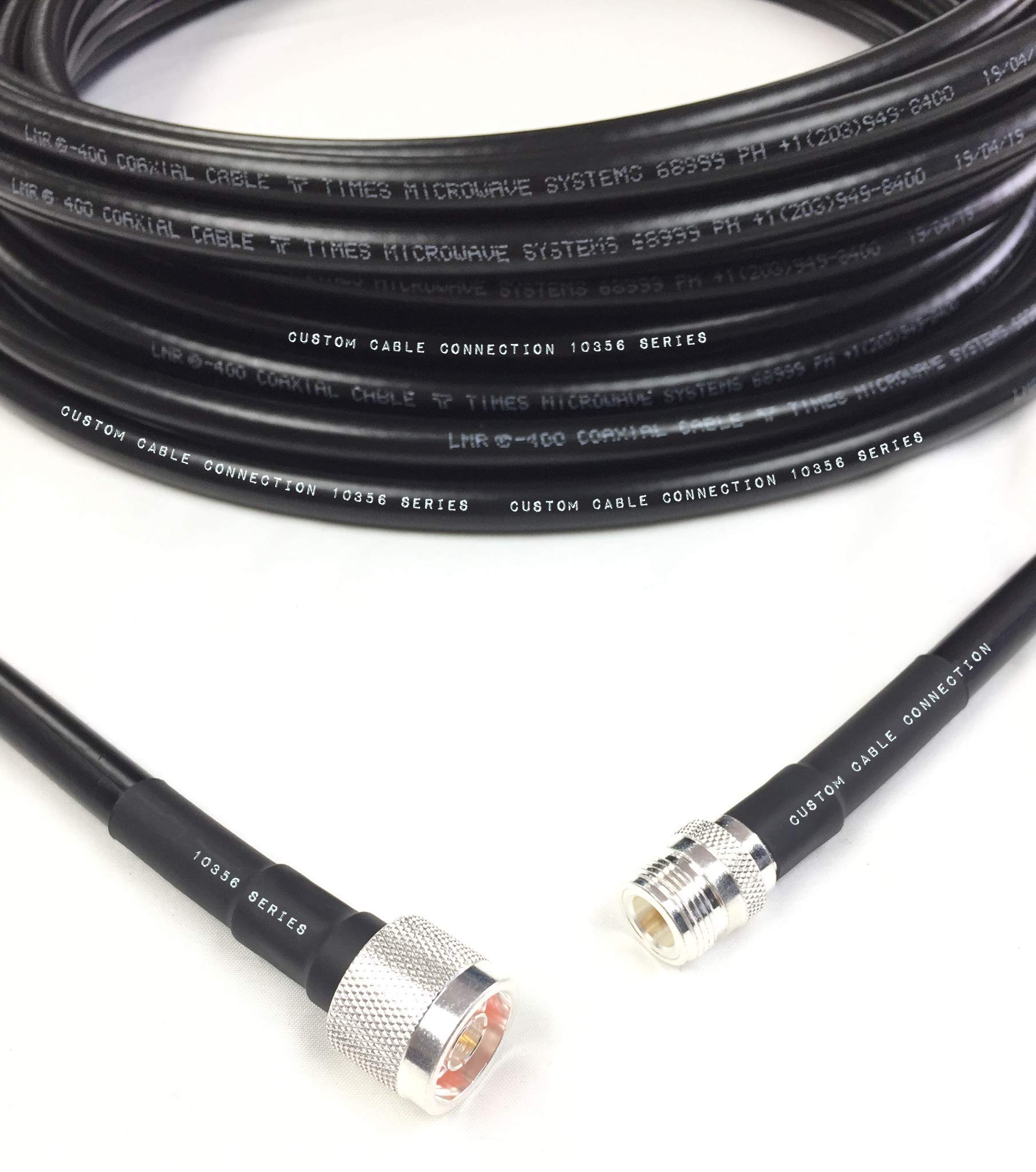 3ft LMR-400 Coaxial Cable N Male to N Female 50 Ohm Low Loss RF Extension - Perfect for Ham Radio, CB Radio, WiFi Antennas, WLAN & Wireless Feed Lines | Durable Outdoor/Indoor Use for Signal Boosting & Long-Distance Transmission