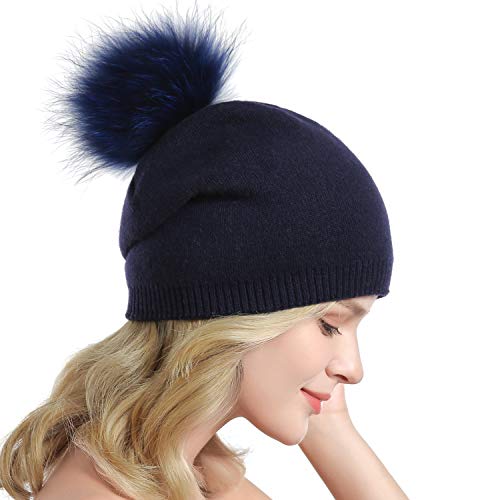 Luxury Cashmere Knit Wool Beanie for Men & Women - Soft Winter Warm Hat for Cold Weather - Perfect for Skiing, Hiking, and Outdoor Activities