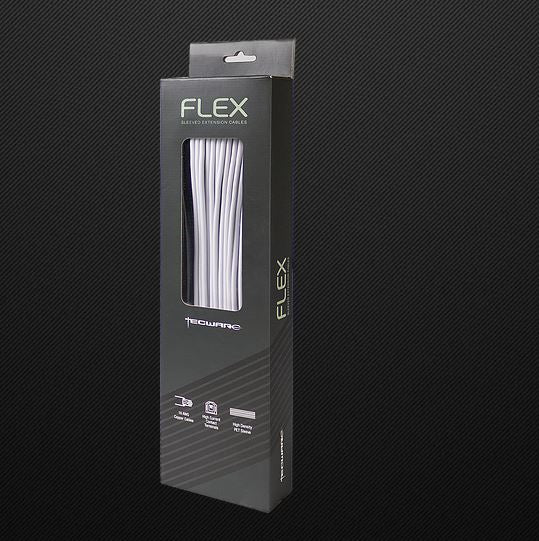 Premium FLEX PSU Sleeved Extension Cables - 24pin, 4+4pin, 6+2pin (2 Pack) - Custom PC Build, Gaming Rig & Workstation Power Supply Upgrade