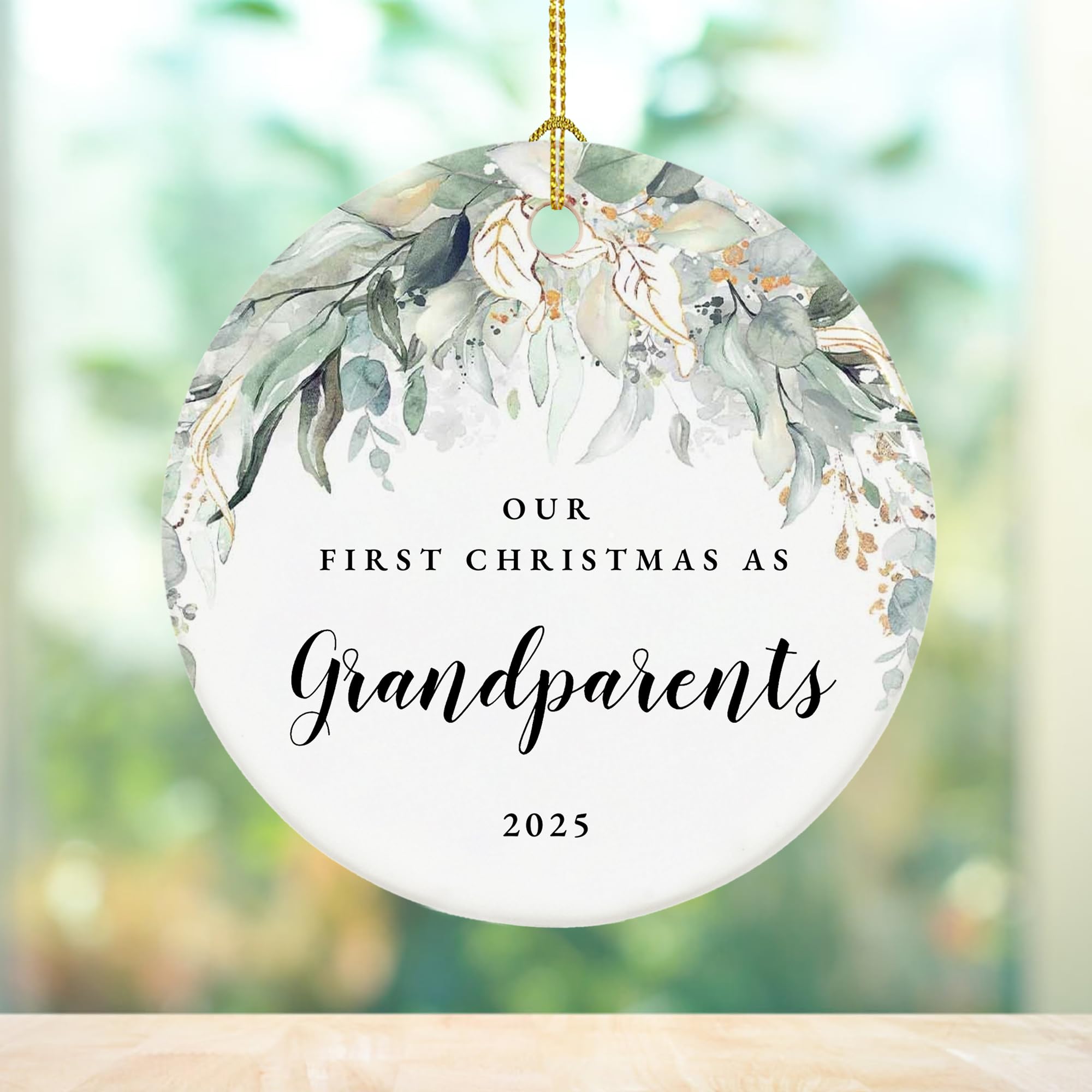 2025 First Christmas as Grandparents Ornament - 2.9