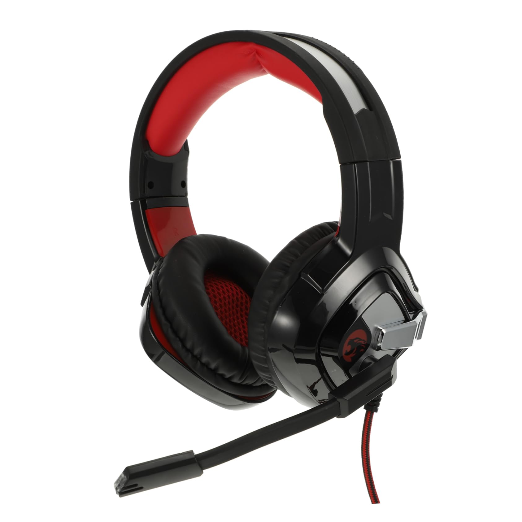 Veemoon Gaming Headset with Noise Cancelling Mic - Lightweight Comfortable Over-Ear Headphones for PC, PS5, Xbox - Perfect for FPS Gaming, Streaming & Online Classes