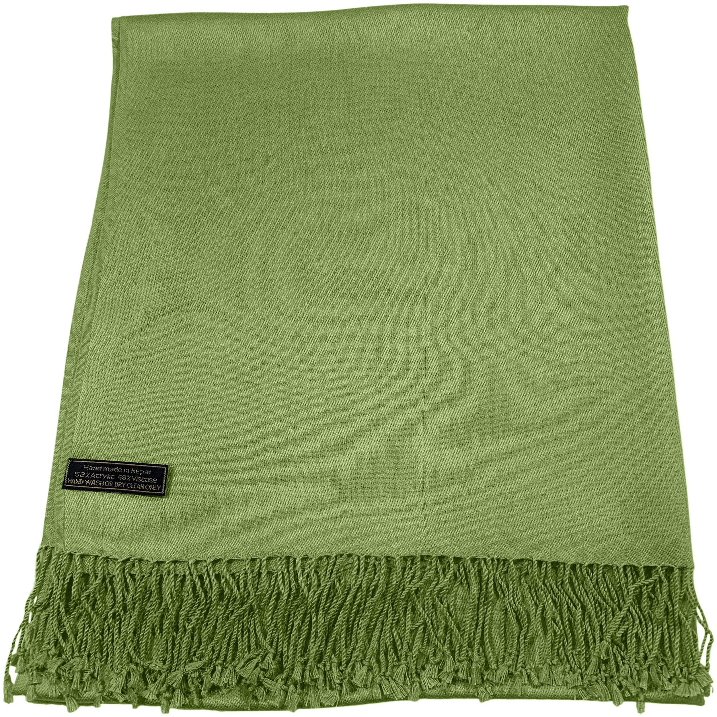 Premium Solid Color Nepalese Pashmina Shawl Scarf - Soft Cashmere Wrap Stole for Women, Head Scarf & Fashionable Throw - Perfect for Winter, Weddings & Gift Giving