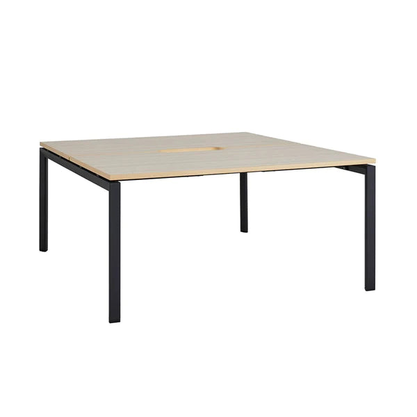 Mobel Novah 2-Person Double-Sided Shared Office Desk - Perfect for Co-Working Spaces, Home Offices & Collaborative Work Environments