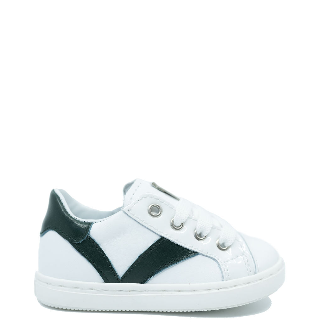 Beberlis White and Green Baby Sneakers - Comfortable & Stylish First Walking Shoes for Infants & Toddlers | Perfect for Everyday Wear, Playtime & Special Occasions