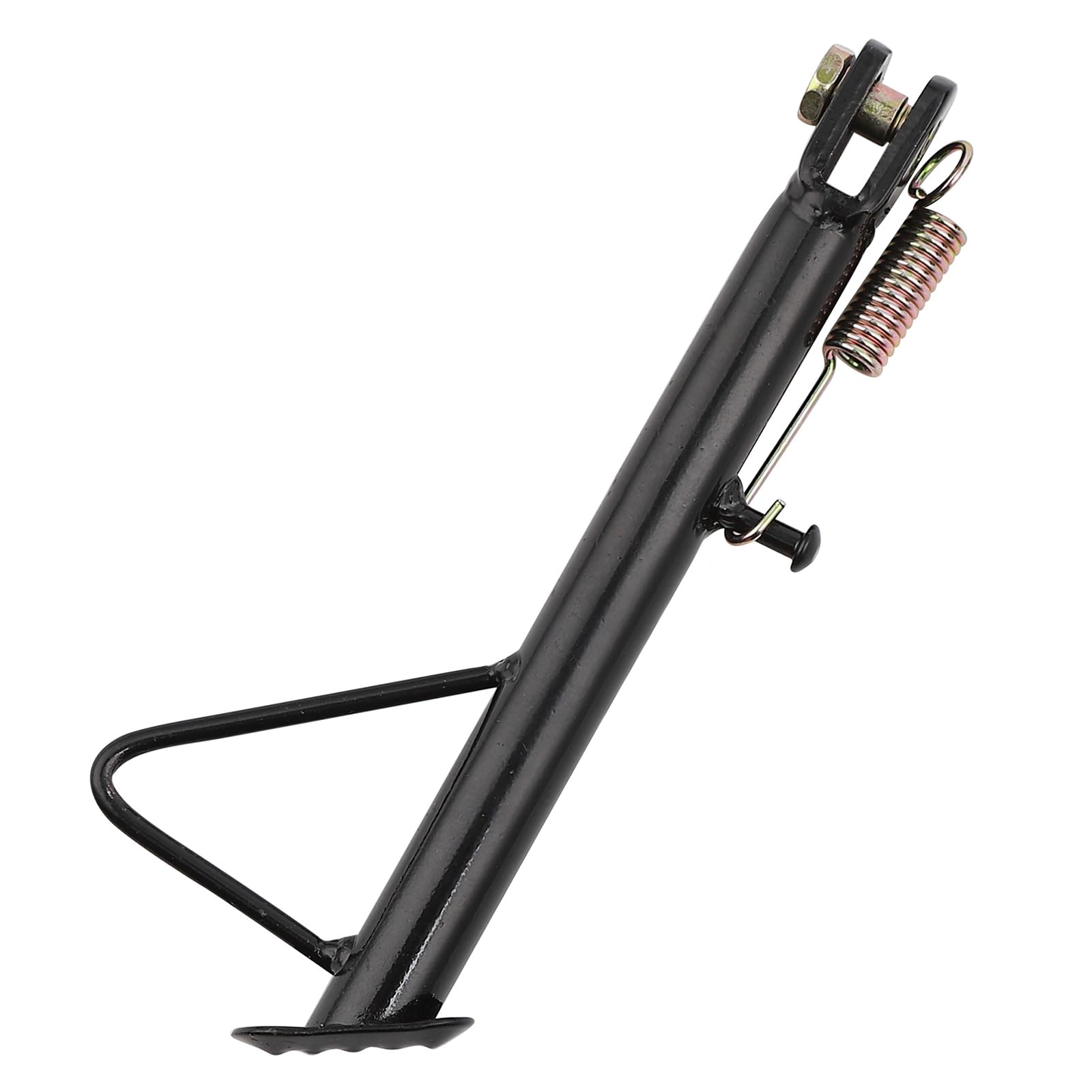 Iron Motorcycle Kickstand - Heavy Duty Dirt Bike Stand for Pit Bikes, Scooters & Mopeds - 18.9cm Height - Universal Fit for Most Mini Bikes - Perfect for Garage Storage & Off-Road Maintenance