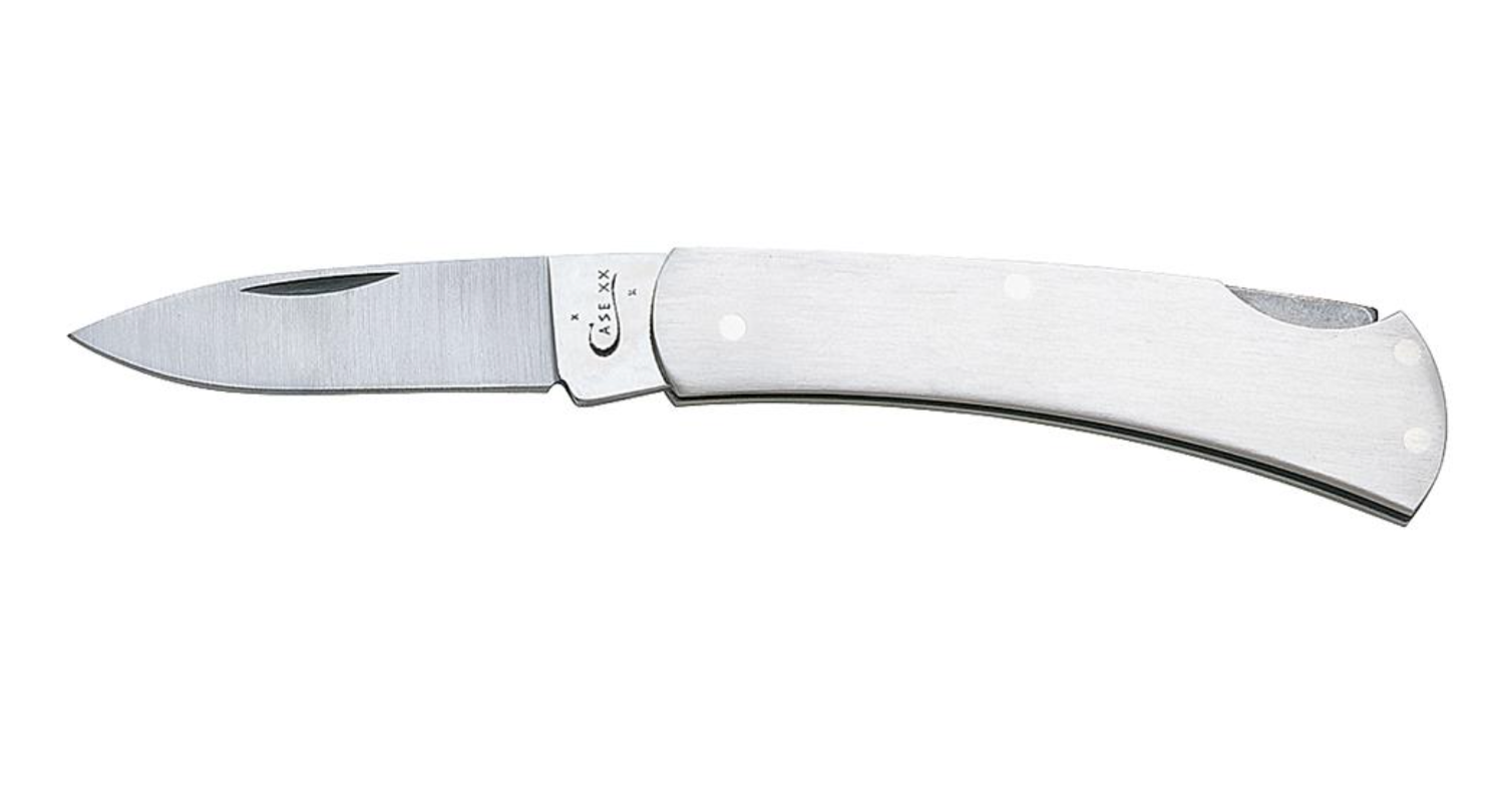 Premium Stainless Steel Executive Lockback Knife - Brushed Finish, Model SSG M1225L (00041) - Ideal for Outdoor Adventures, Camping, and Everyday Carry