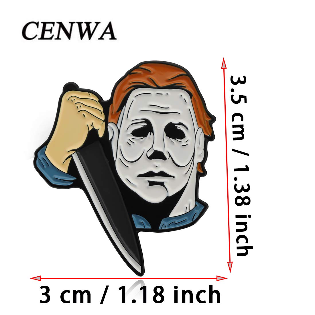 Halloween Jewelry Brooch Pin - CENWA Movie Inspired Halloween Accessories for Costumes, Parties & Gifts