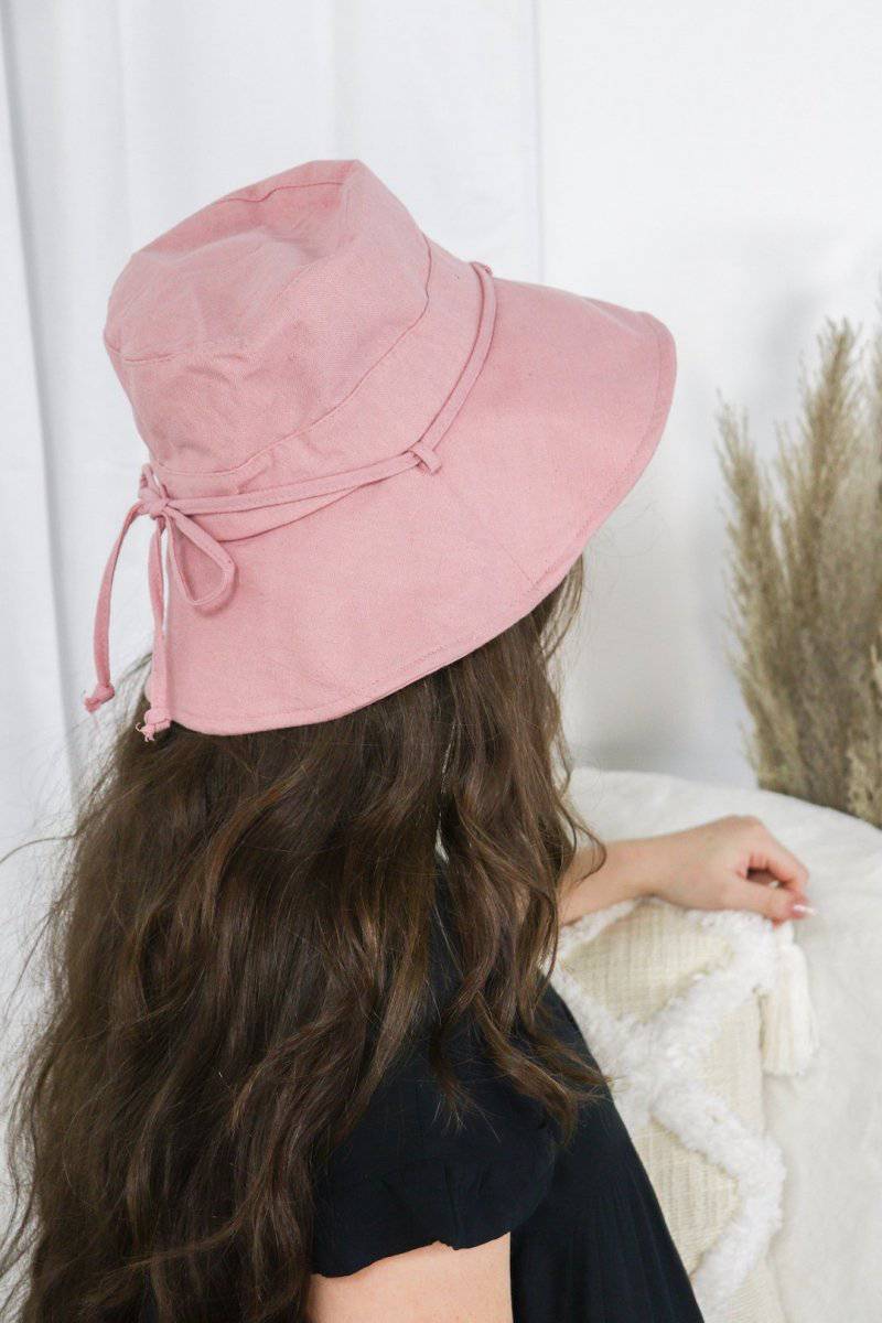 Stylish Pink Bucket Hat for Women - Summer Sun Protection & Fashion Accessory - Perfect for Beach, Outdoor Activities & Music Festivals