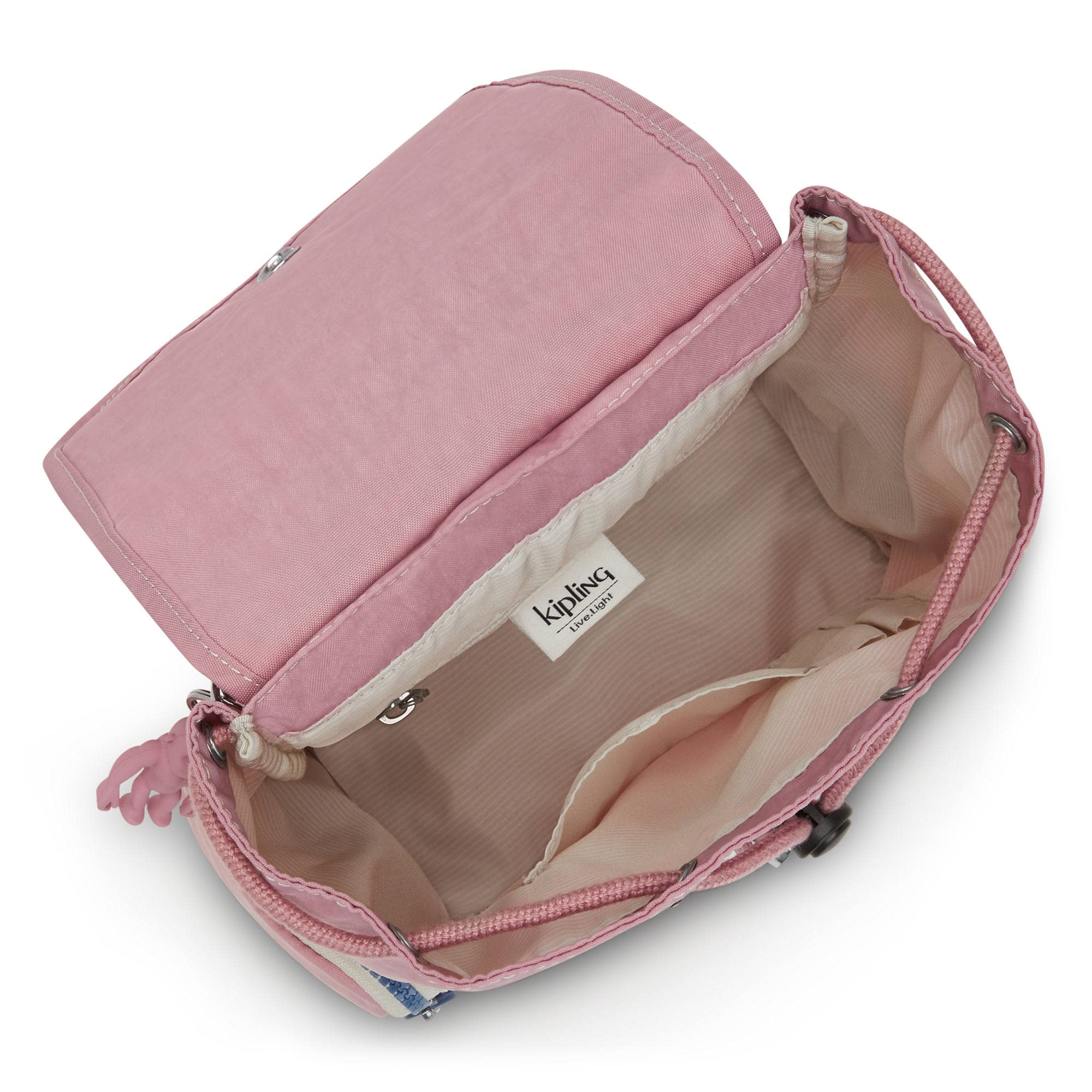 Kipling Women's Ebba Small Backpack - Lightweight Nylon Purse with Dual Carry Handles & Monkey Keychain - Perfect for Work, Travel & Everyday Use