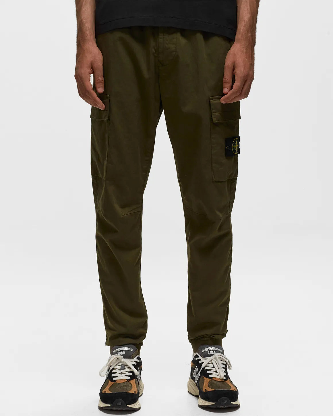 Stone Island Garment Dyed Cargo Pants for Men - Durable Military Style Tactical Pants with Multiple Pockets - Perfect for Outdoor Adventures, Hiking & Casual Wear