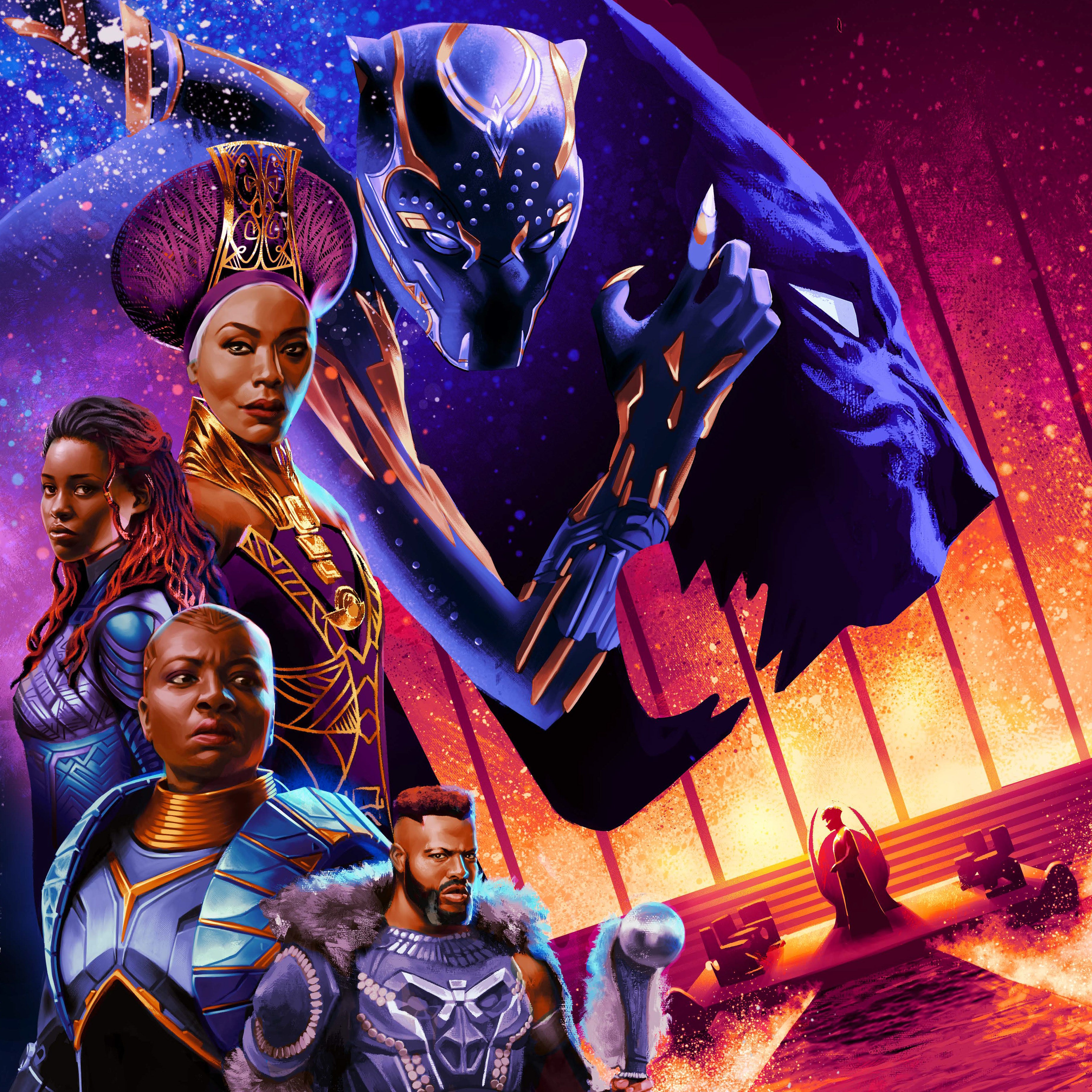 Marvel's Black Panther: Wakanda Forever Original Soundtrack 2XLP Vinyl Record - Perfect for Movie Fans, Collectors & Home Theater Enthusiasts