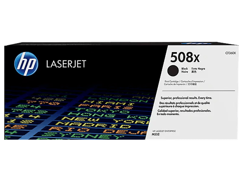 Original HP 508X Black LaserJet Toner Cartridge - High Yield Replacement for HP Printers | Perfect for Office Documents, Reports & Home Printing Needs