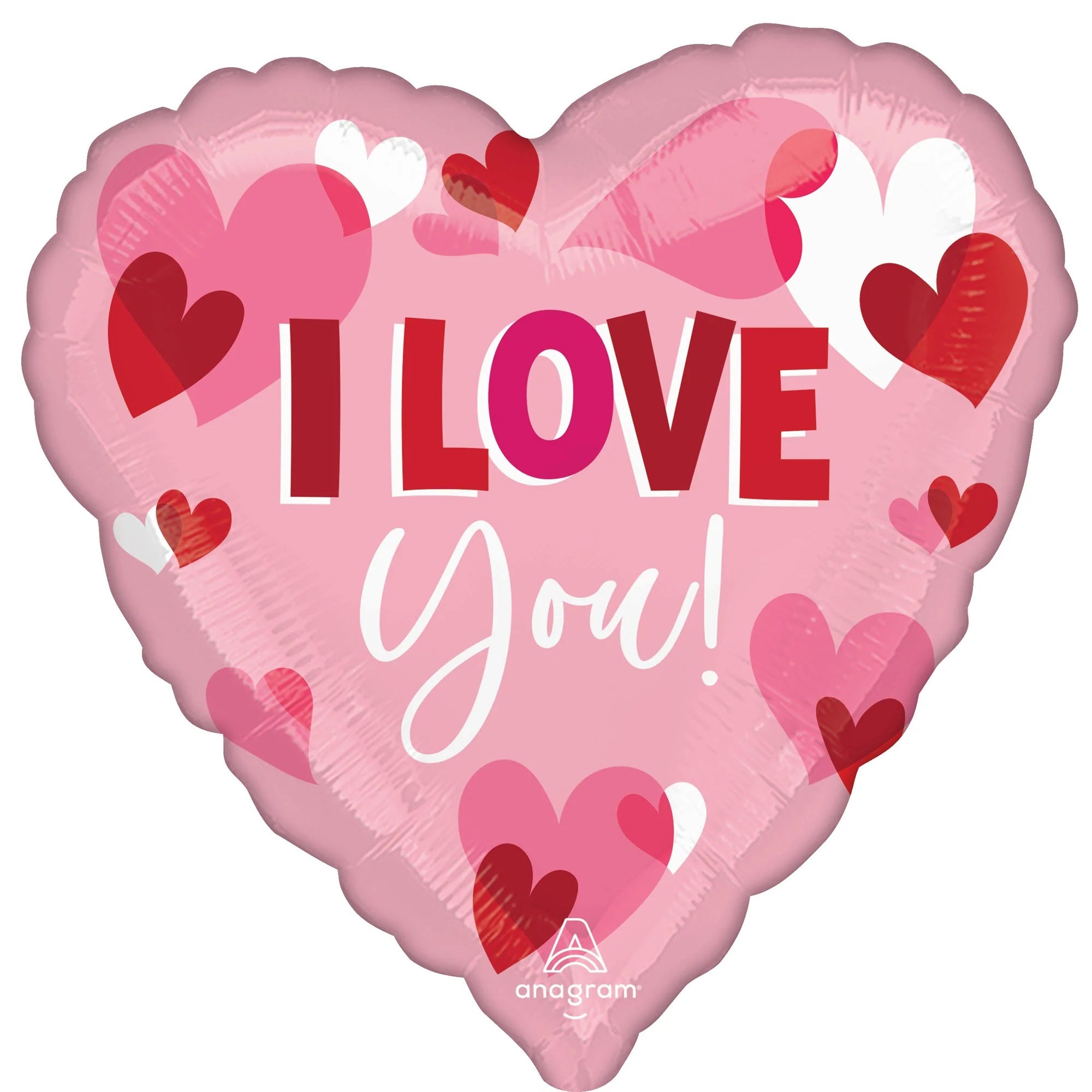 28 Inch Pink Heart Shape Foil Balloon with Hearts - 1 Count | Perfect for Valentine's Day, Anniversaries & Romantic Proposals