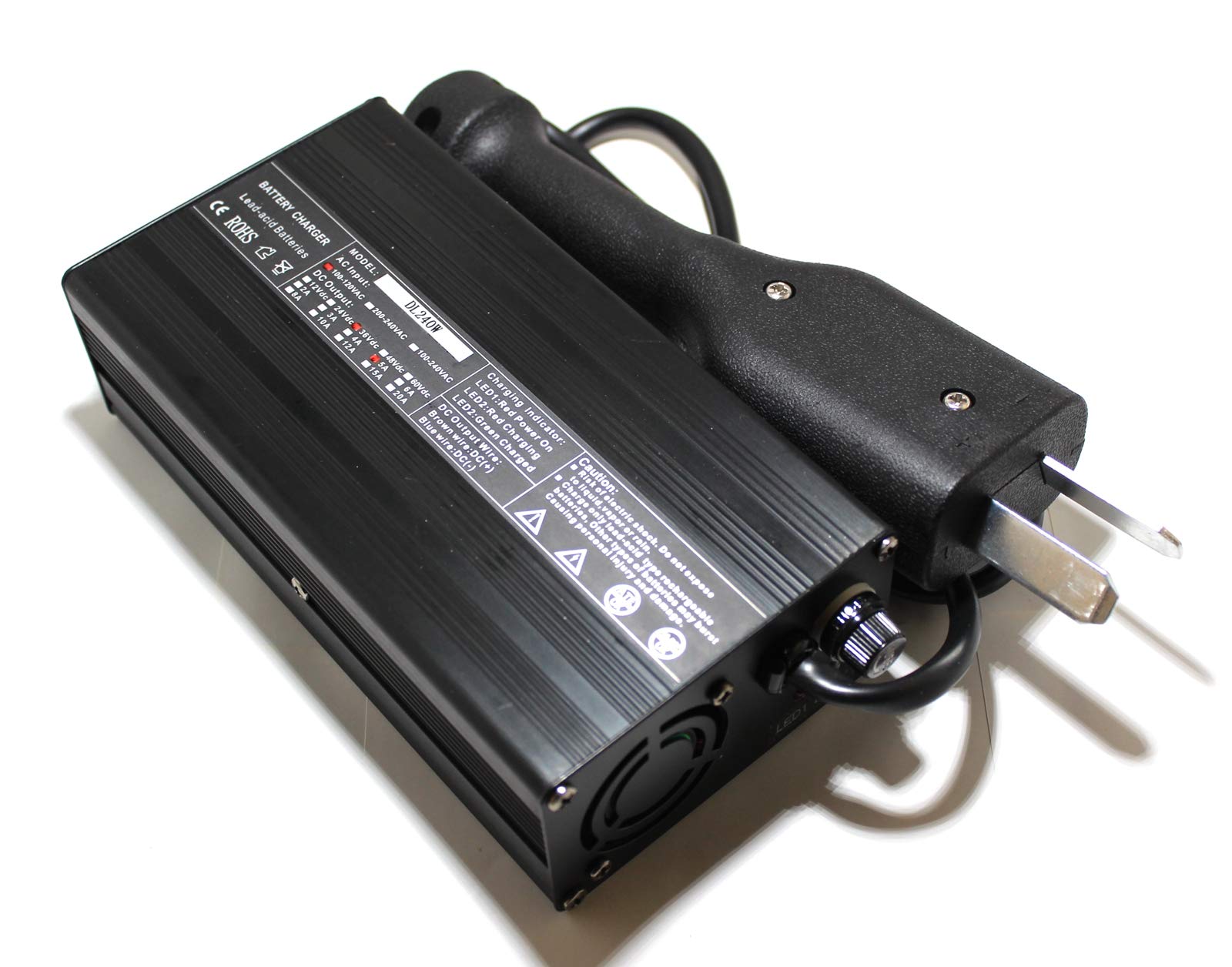 36V 5A Golf Cart Charger for Club Car, EZGO, Yamaha - Fast Charging & Durable