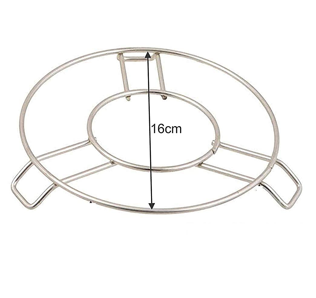 Stainless Steel Hot Pot Stand - Heat Resistant Trivet for Kitchen & Dining Table - Pack of 2 - Perfect for Serving Hot Dishes, Protecting Countertops & Enhancing Table Decor