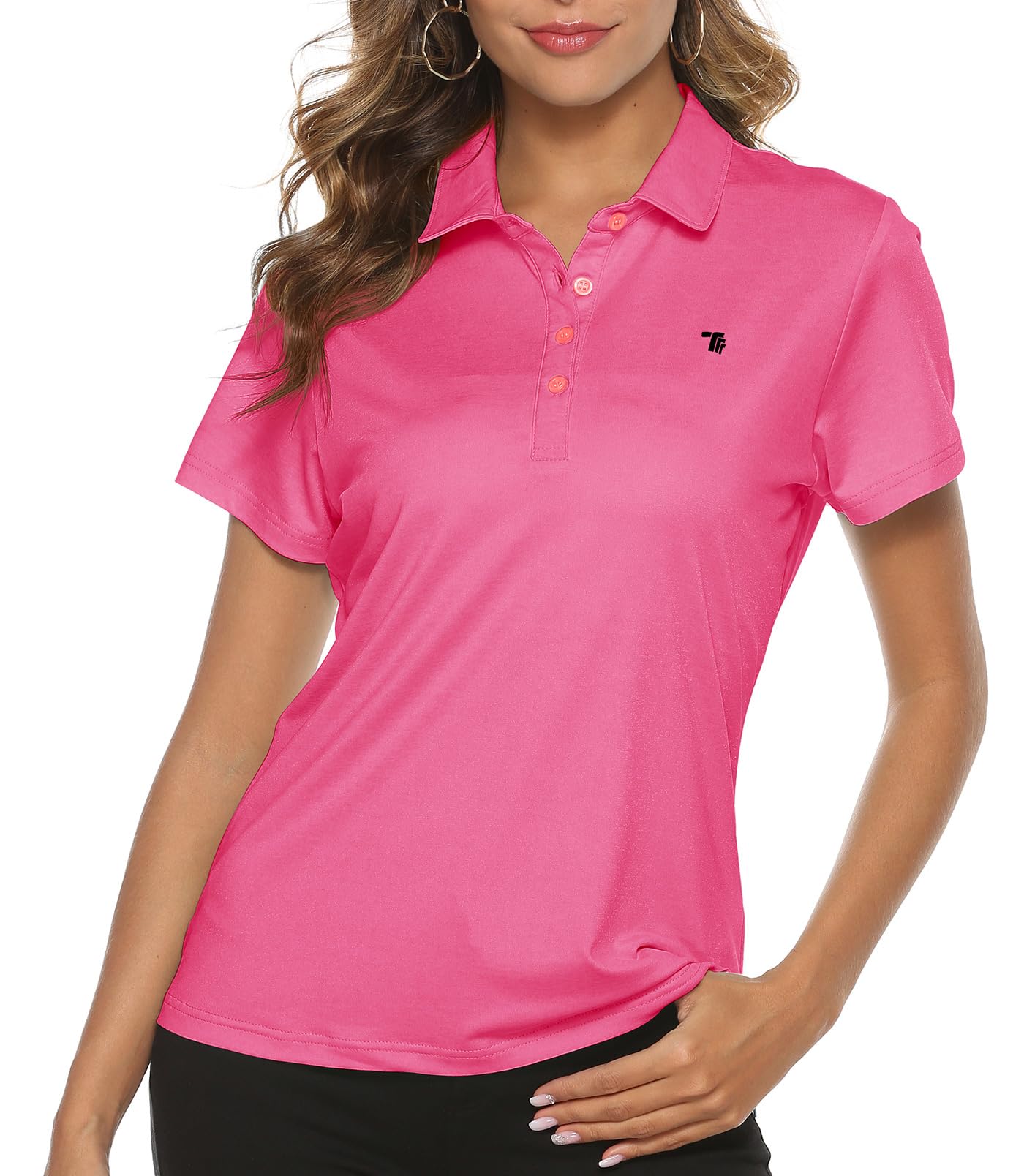 Women's Moisture Wicking Golf Polo Shirts - Breathable Short Sleeve Ladies Golf Tops for Summer - Perfect for Golf Course, Driving Range & Casual Wear