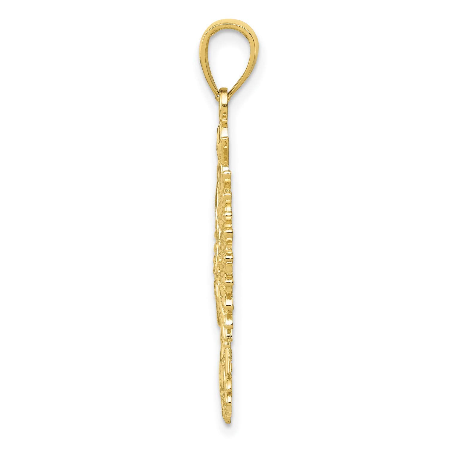 10k Yellow Gold Eagle Charm Pendant - Perfect for Necklaces, Bracelets & Jewelry Making | Symbol of Freedom & Strength