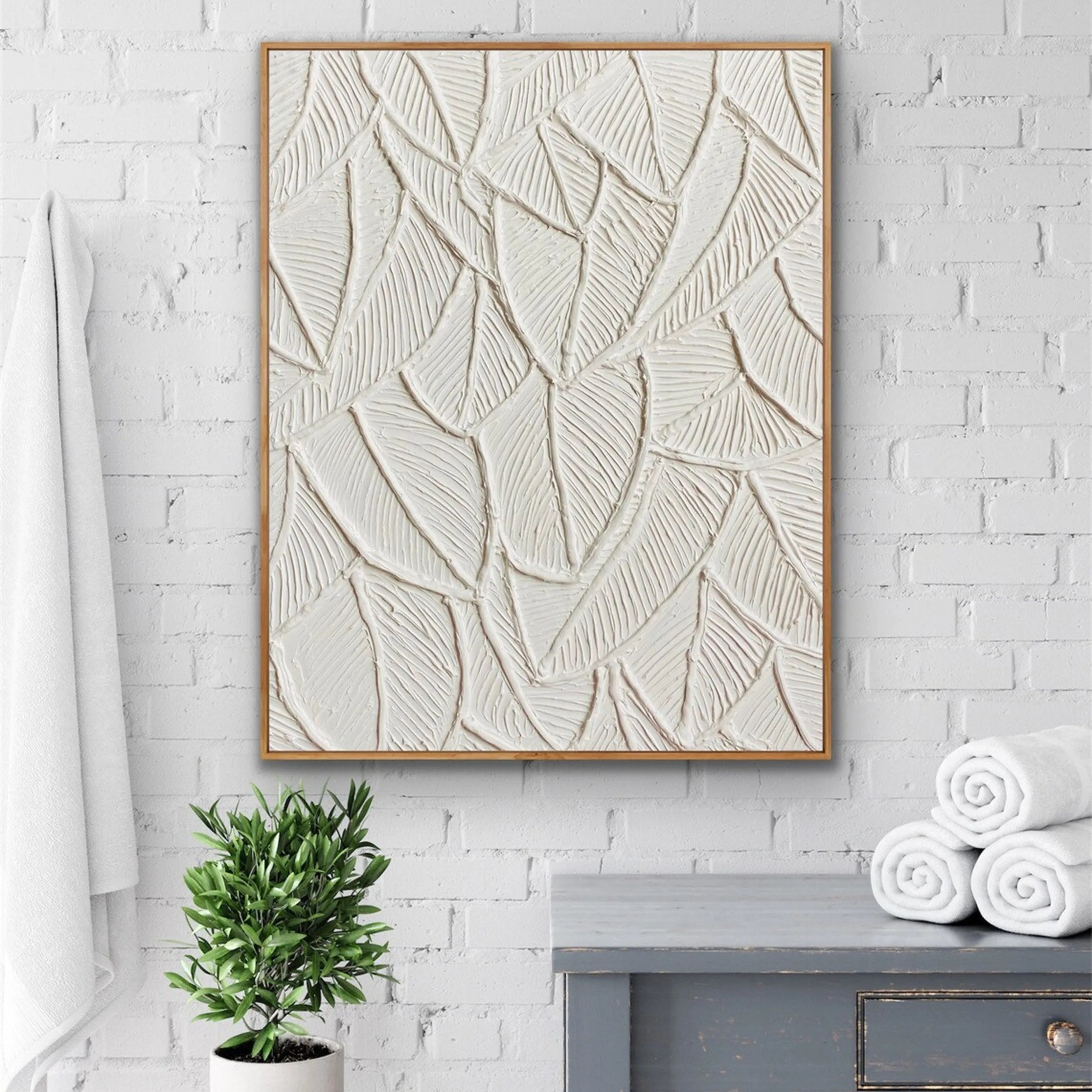 Flower and Tree Painting #FT078 - Handmade Canvas Wall Art for Home & Office Decor | Perfect for Living Room, Bedroom, and Gift Giving