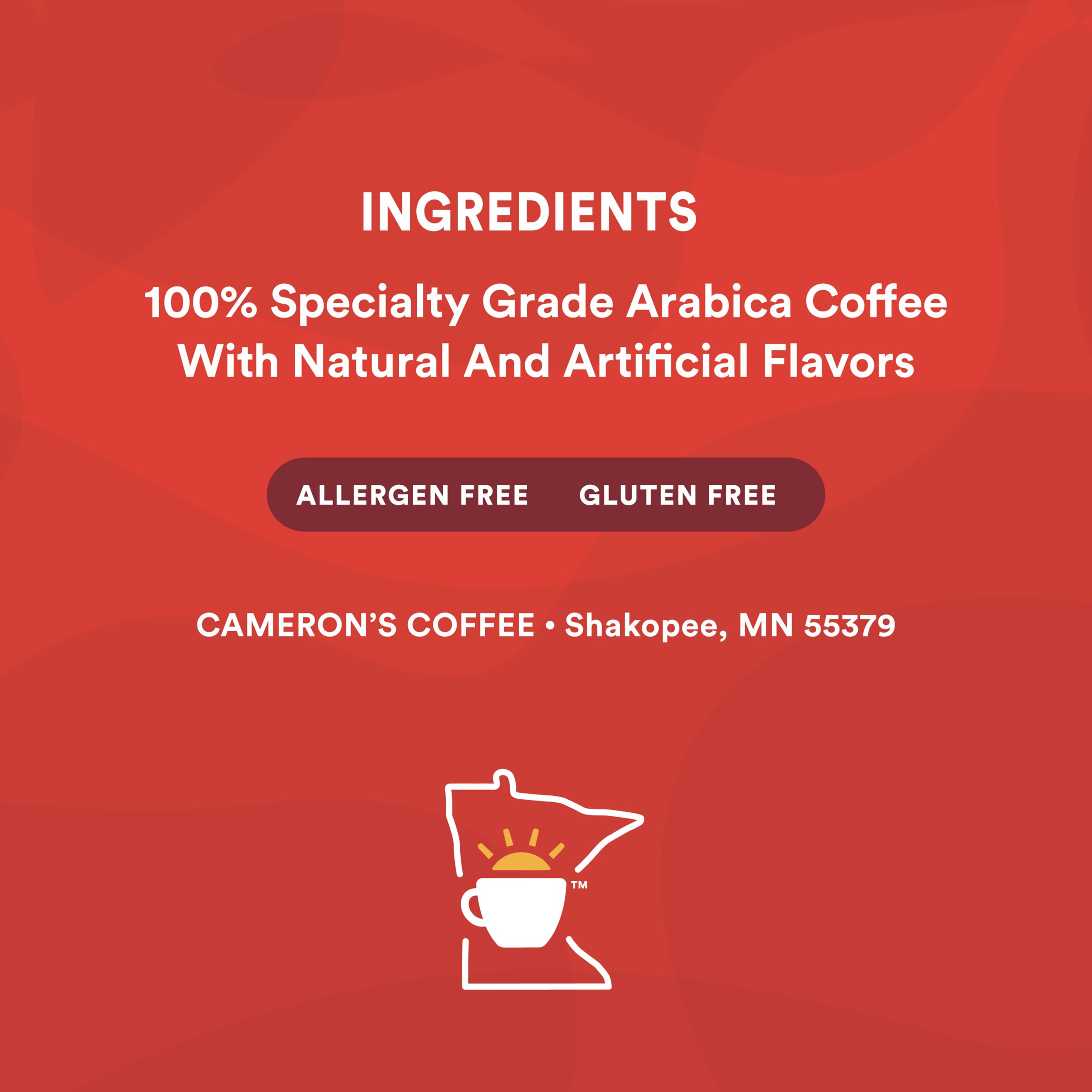 Premium Cameron's Coffee Roasted Ground Coffee - Toasted Southern Pecan Flavor, 32oz Bag | Rich & Aromatic Blend for Home Brewing, Office Use & Gifts