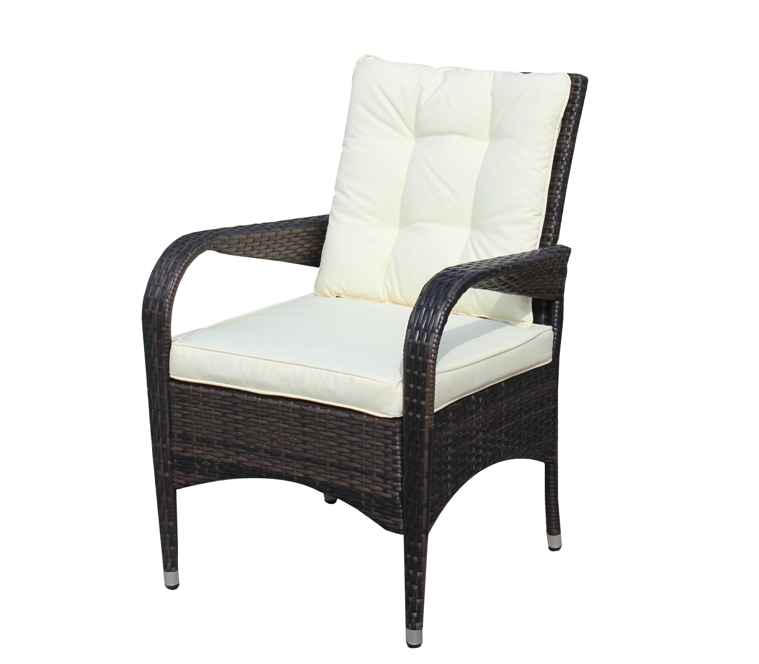 2 Piece Liberatore Dining Chairs with Beige Cushions - Modern Kitchen & Dining Room Furniture Set for Home Decor