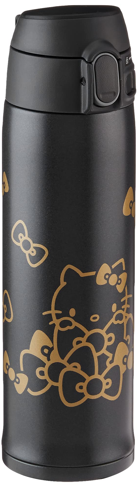 Zojirushi SM-TA48KTBA 16oz Stainless Steel Vacuum Insulated Travel Mug - Hello Kitty Black Design | Keeps Drinks Hot/Cold for Hours | Perfect for Coffee, Tea, Office & Commuting