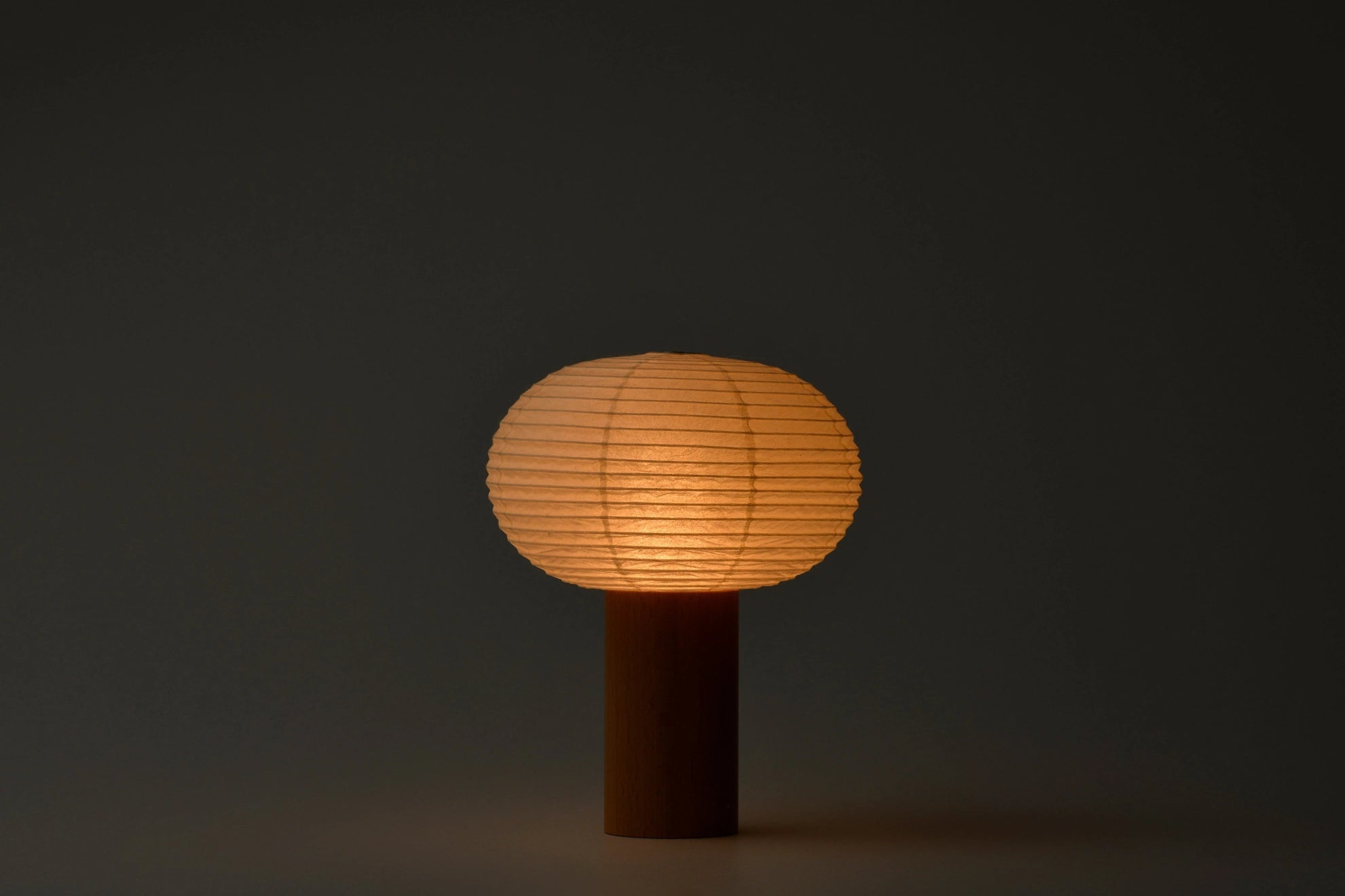 Japanese Chochin Lantern - Traditional Oval Paper Lantern for Home Decor, Garden, and Tea Ceremony