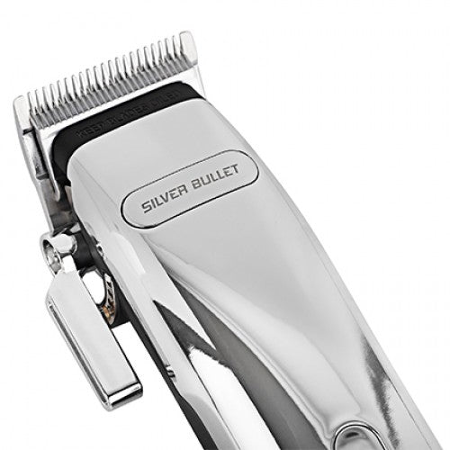 Professional Silver Bullet Integrity Hair Clipper for Men & Women - Cordless Rechargeable Hair Trimmer with Precision Blades - Perfect for Home Haircuts, Barbershops, and Travel Grooming