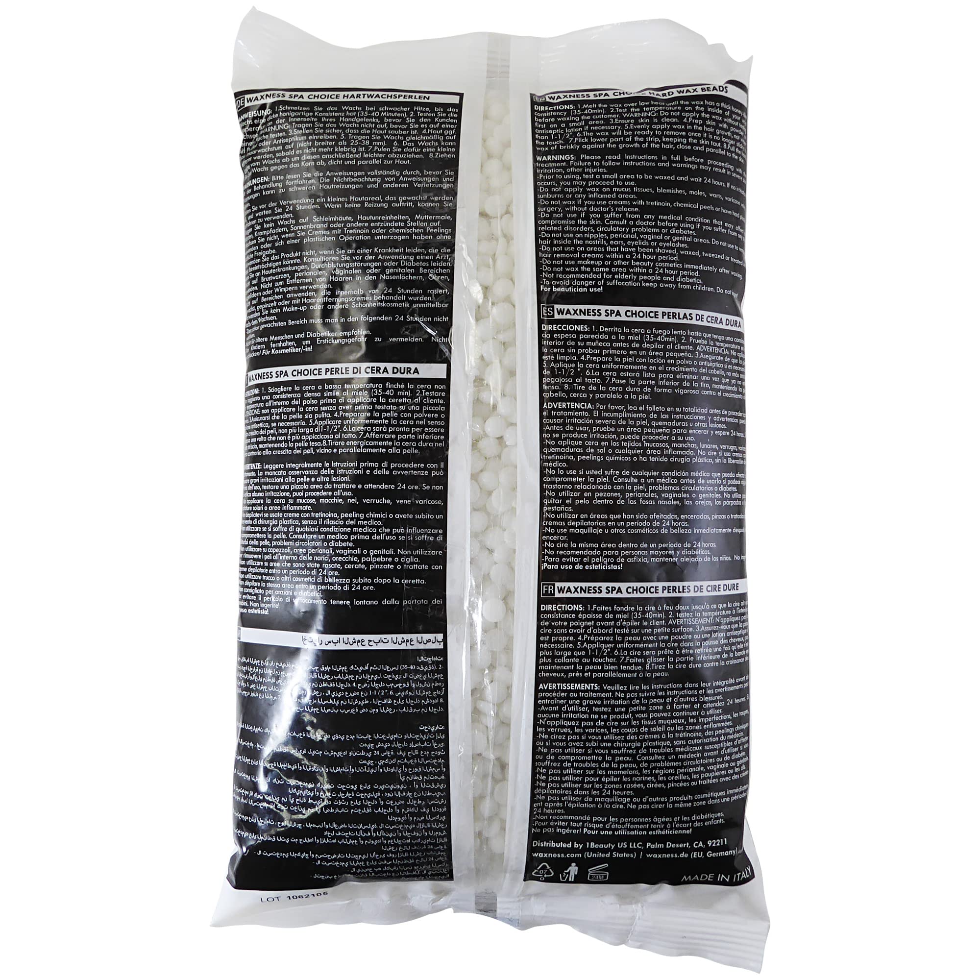 Premium Coconut Hard Wax for Hair Removal - Rosin-Free, Multidirectional, Bulk 12kg (26.6lb) - Ideal for Professional Salons, Spas & At-Home Waxing