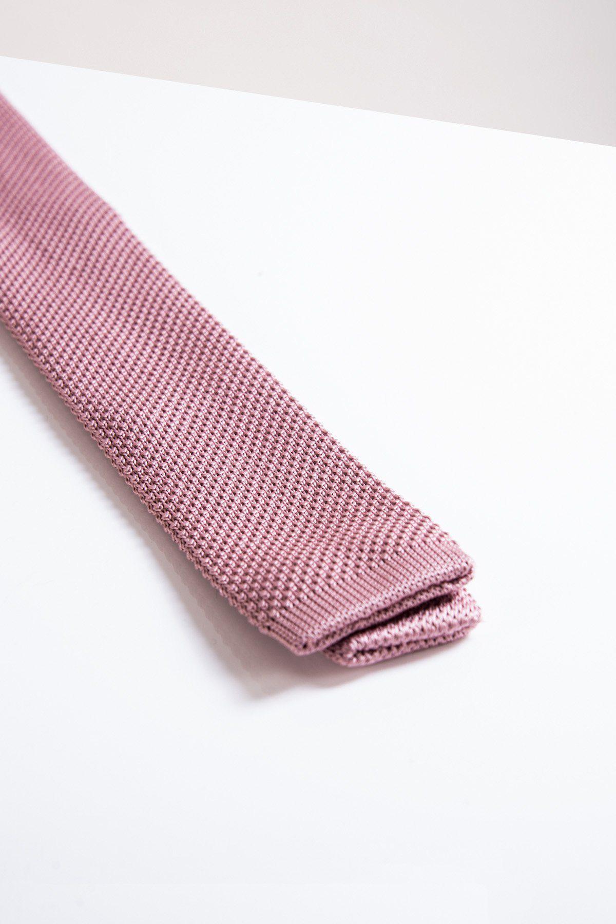 KT Blush Pink Knitted Tie for Women - Soft & Stylish Knit Necktie for Office, Wedding & Formal Events - Elegant Fashion Accessory Gift