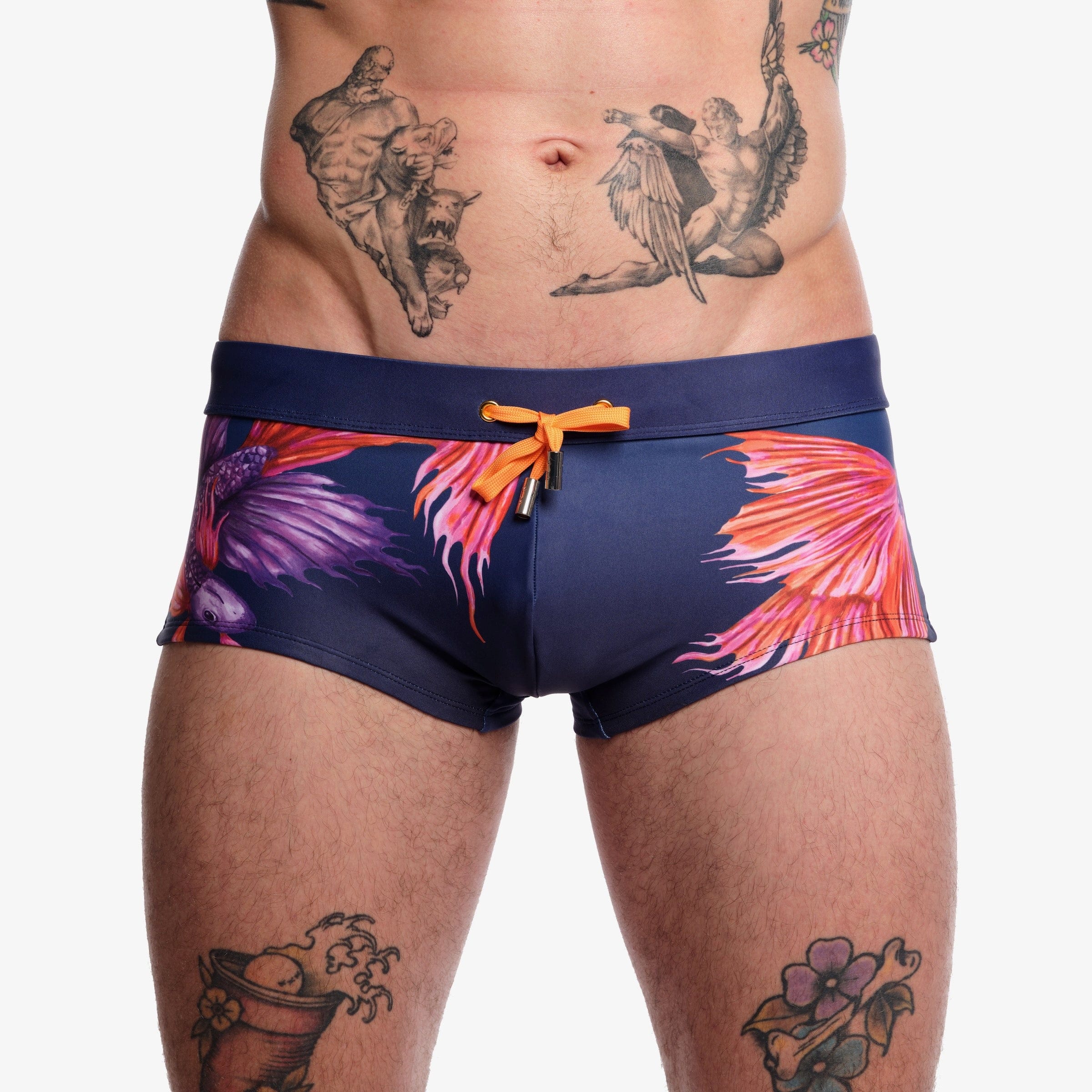 Premium Navy Blue Swim Trunks for Men - Quick Dry, Comfortable & Stylish - Perfect for Beach, Pool, Gym & Water Sports