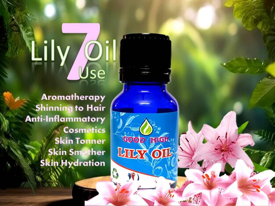 100% Pure Natural Organic Lily Essential Oil - Undiluted, Vegan, for Aromatherapy & Personal Care - Good High Brand (10 mL) - Perfect for Relaxation, Massage & Skin Care