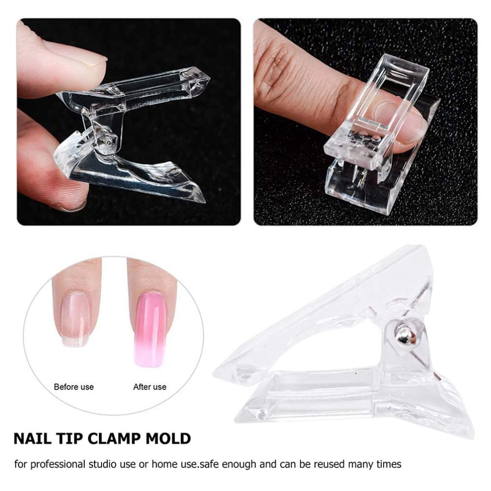 Beaupretty 20pcs Nail Clips for Gel Nail Extensions & Manicure - Professional DIY Nail Art Tools Kit for Home Salon & Nail Salon Use - Perfect for Acrylic, Gel Polish, and Nail Art Designs